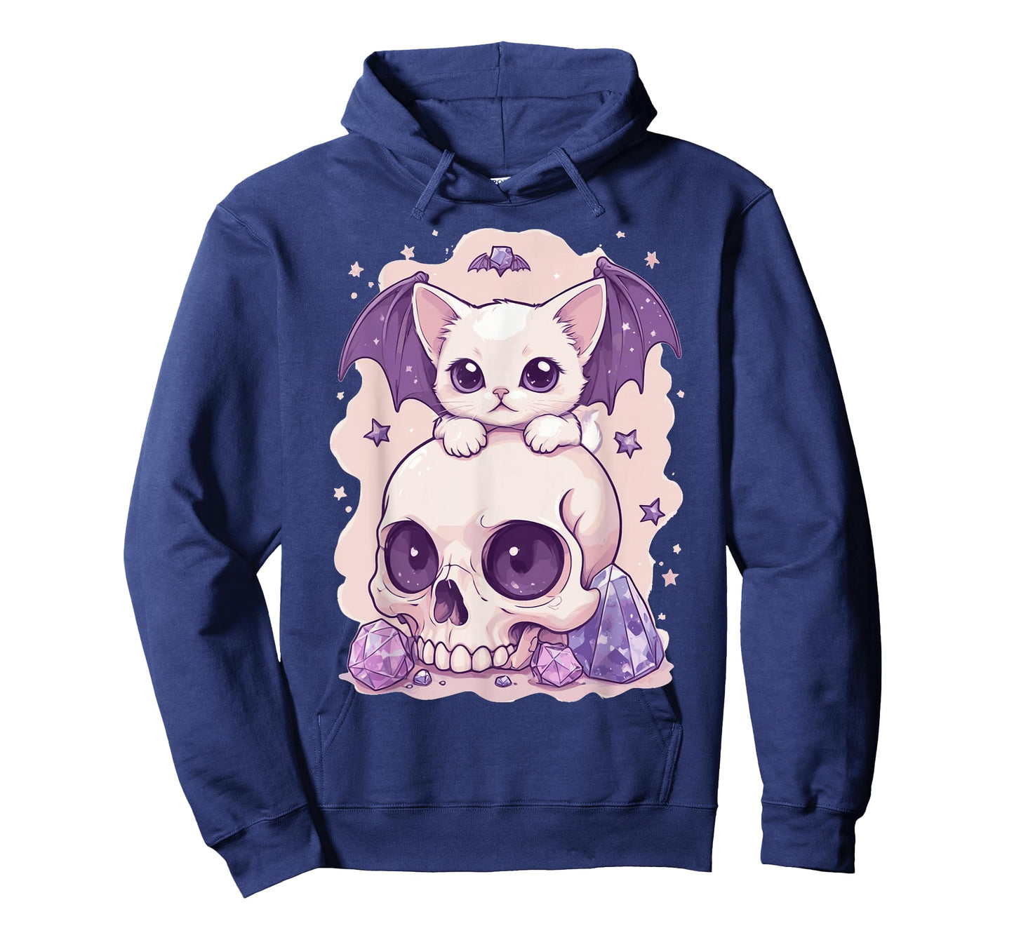 Pastel Goth Cat Skull T-Shirt