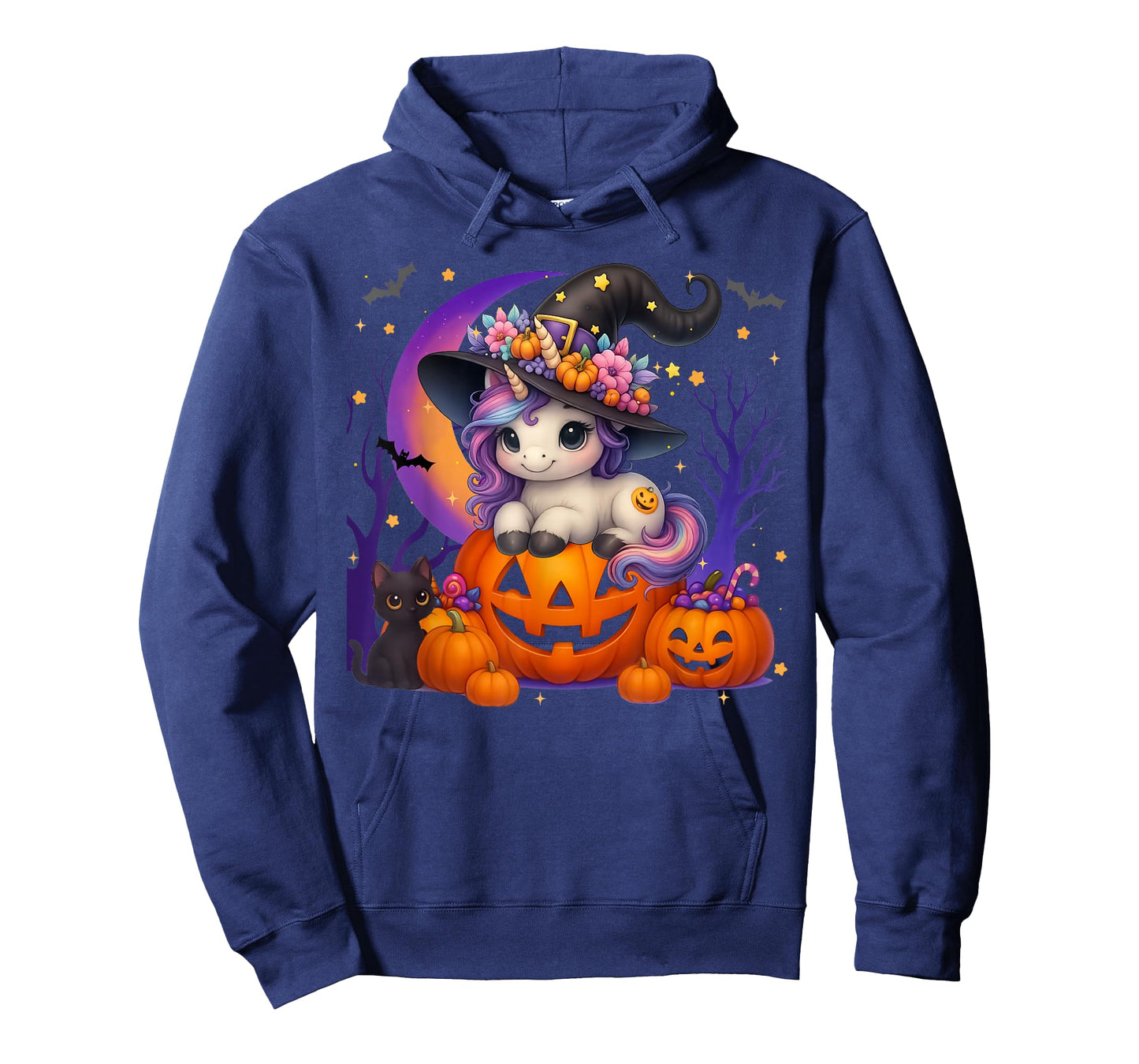 Cute Witch Unicorrn Jack O lantern Halloween Costumes Girls T-Shirt