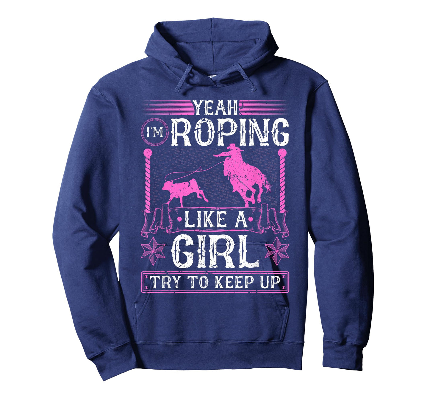 Breakaway Roping Like A Girl, Cowgirl Rodeo Calf Roping T-Shirt