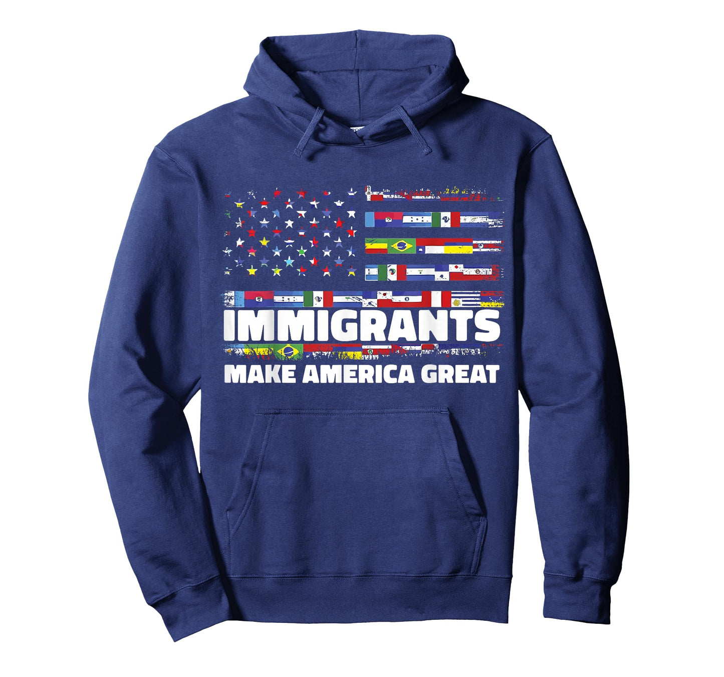 Immigrants Make America Great Immigrants Mexico USA Flag T-Shirt