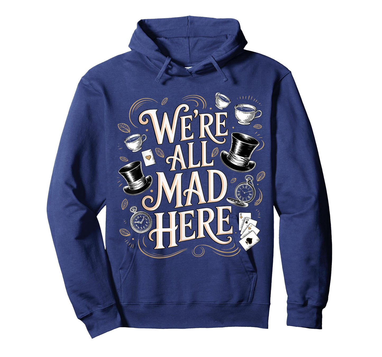 We're All Mad Here Alice in Wonderland Quote T-Shirt