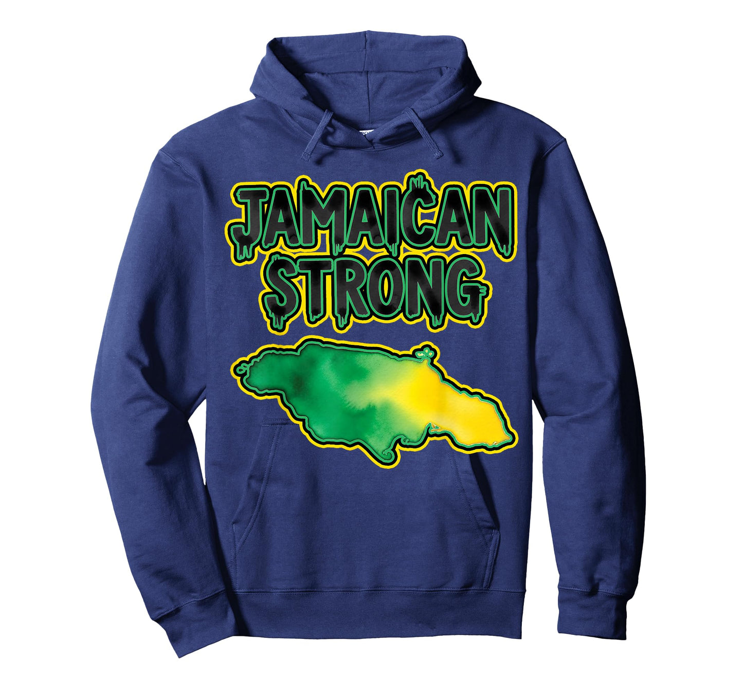 Jamaica Strong Shirt Watercolor Style Country Map Design T-Shirt