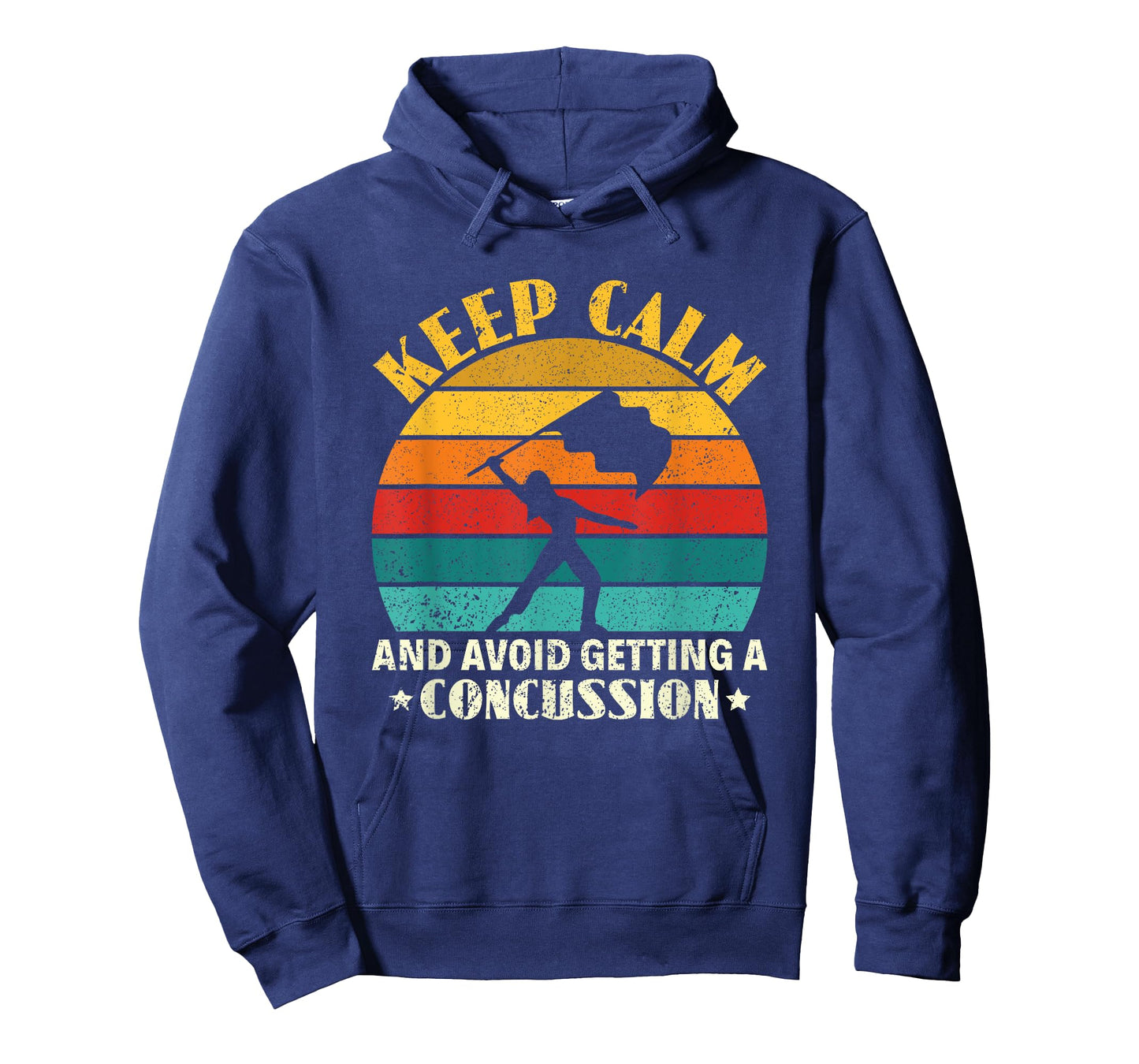 Keep Calm And Avoid Getting A Concussion Funny Color Guard T-Shirt