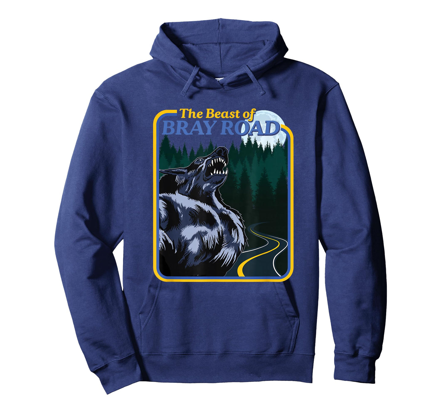 National Introvert Society Retro Wisconsin Dogman Cryptid T-Shirt - Black, Small