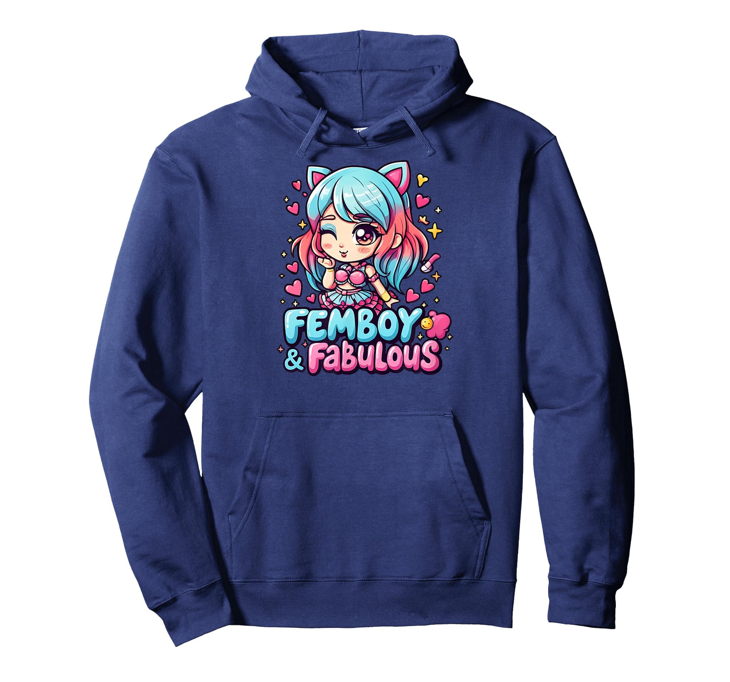 Femboy Fabulous Anime Kawaii Aesthetic Hearts T-Shirt