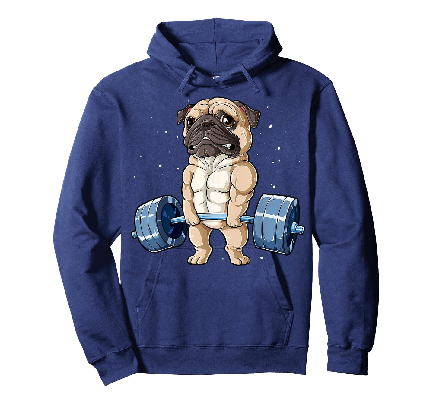Pug Weightlifting Funny Deadlift Men Fitness Gym Workout Tee T-Shirt