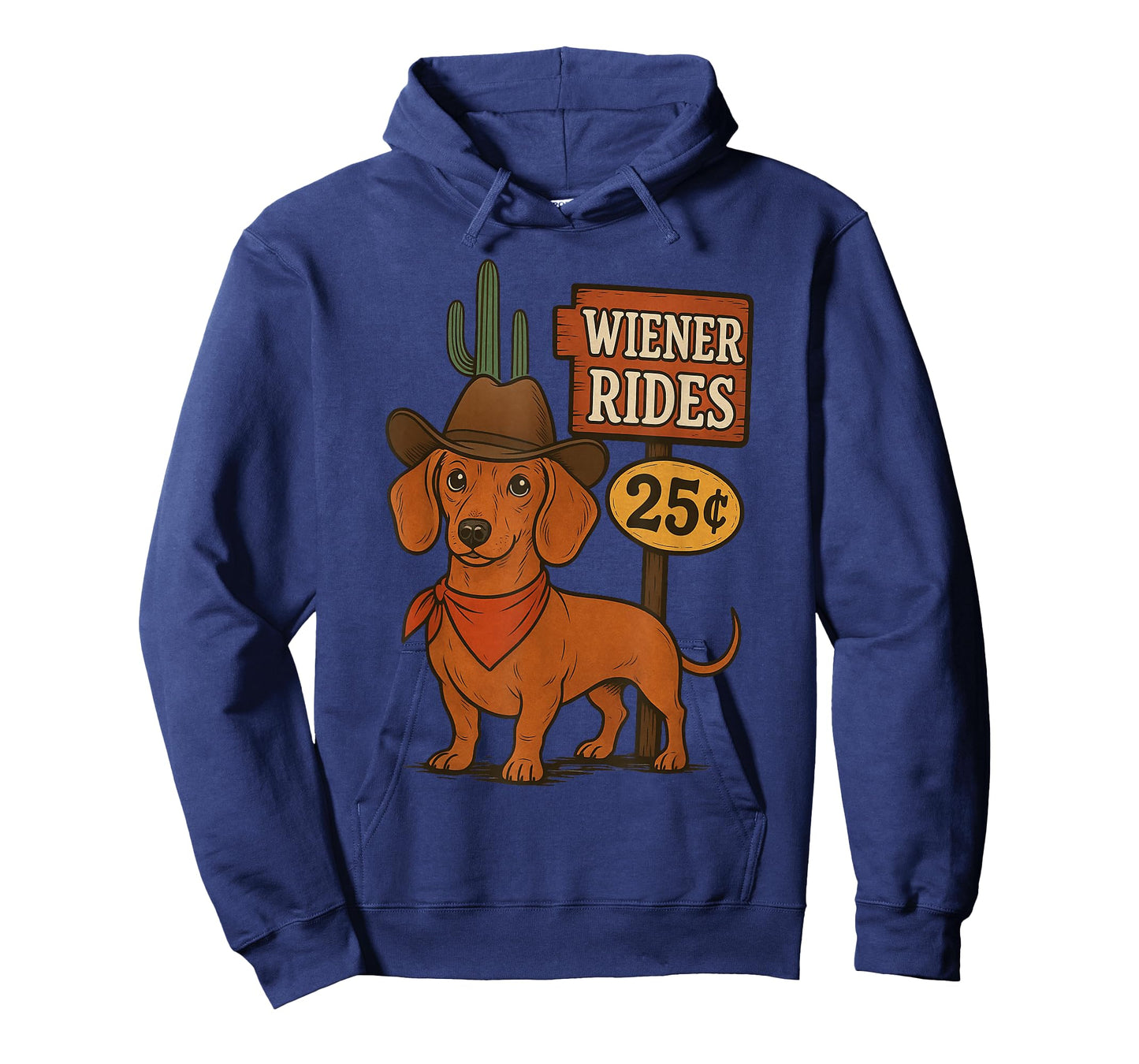 Wiener Rides 25 Cents Funny Dog Joke Tee T-Shirt
