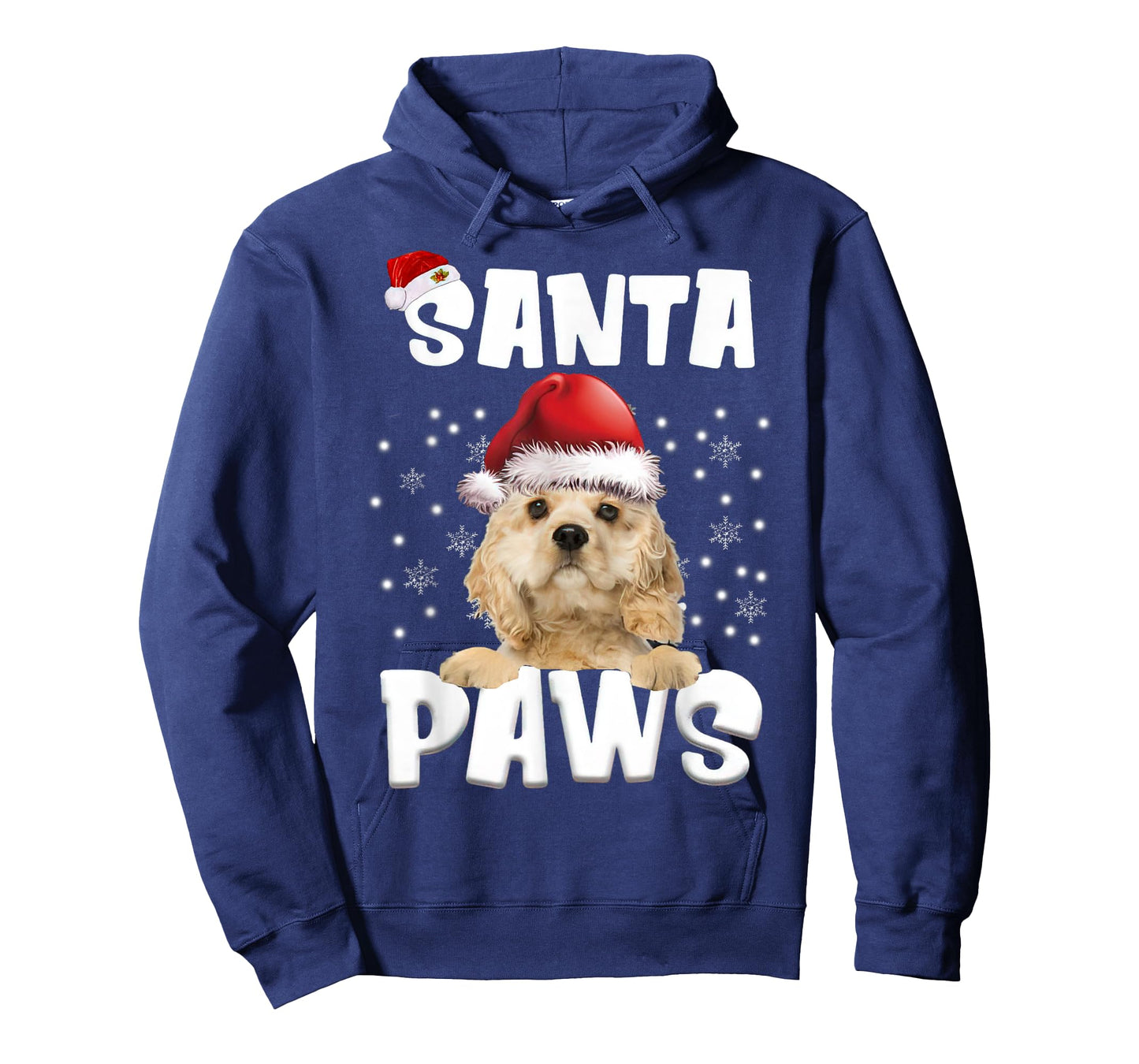 Funny American Cocker Spaniel Christmas Lights Tree Dog Men Women T-Shirt