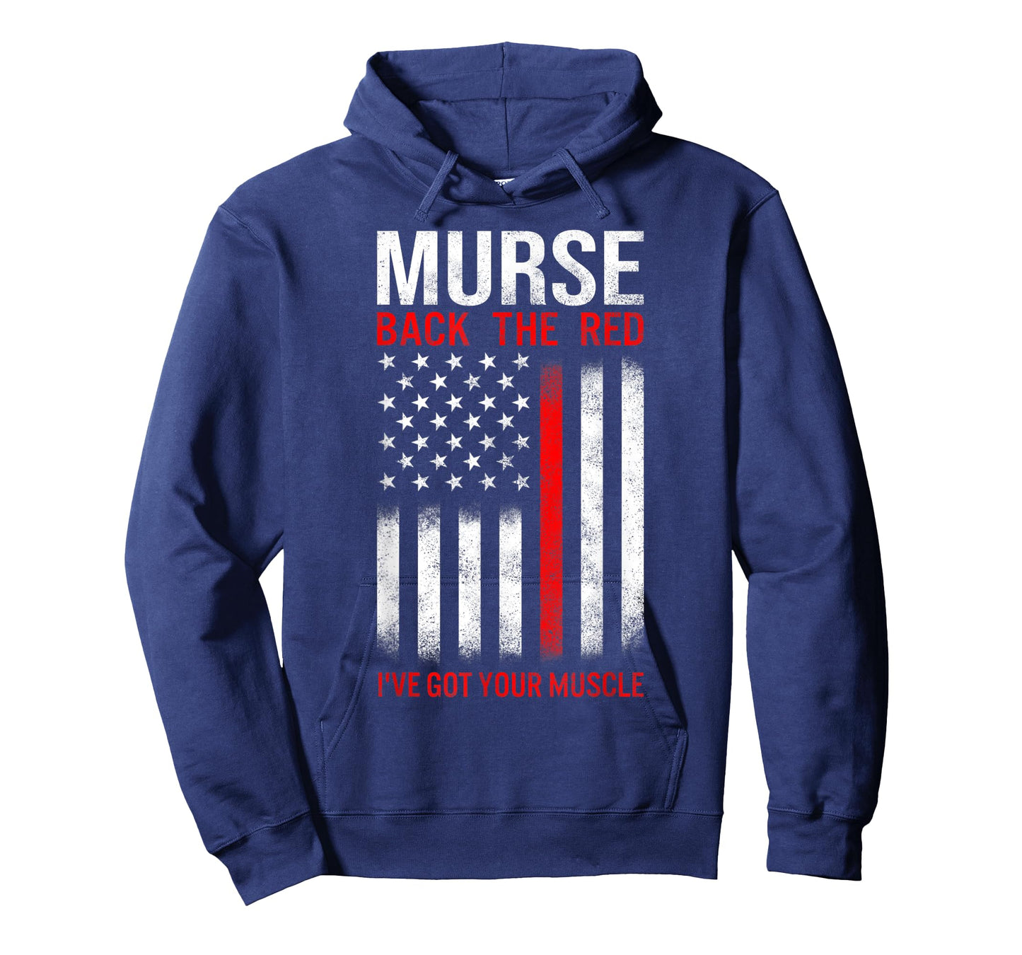 Murse American Flag Back The Red Line Firefighter RN Gifts Women Kids Men T-Shirt