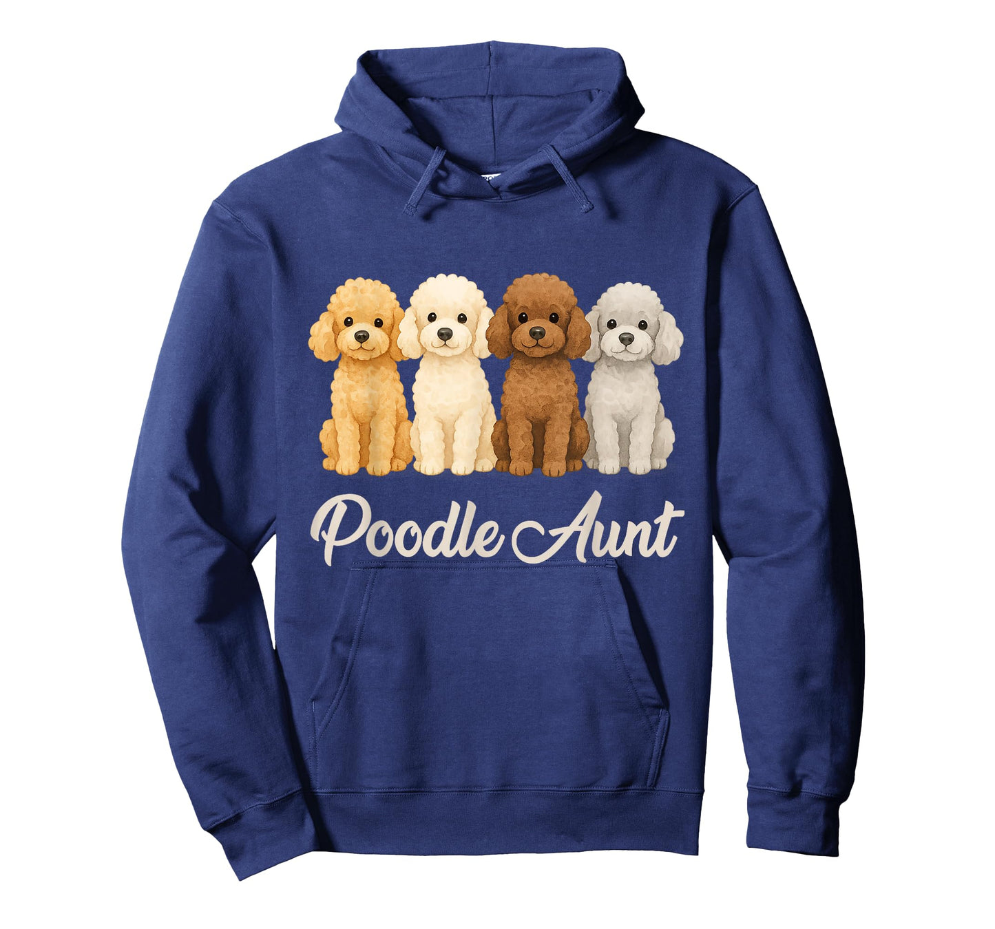 Poodle Aunt Cute Dog Lover Gift Funny Women Puppy Owner T-Shirt