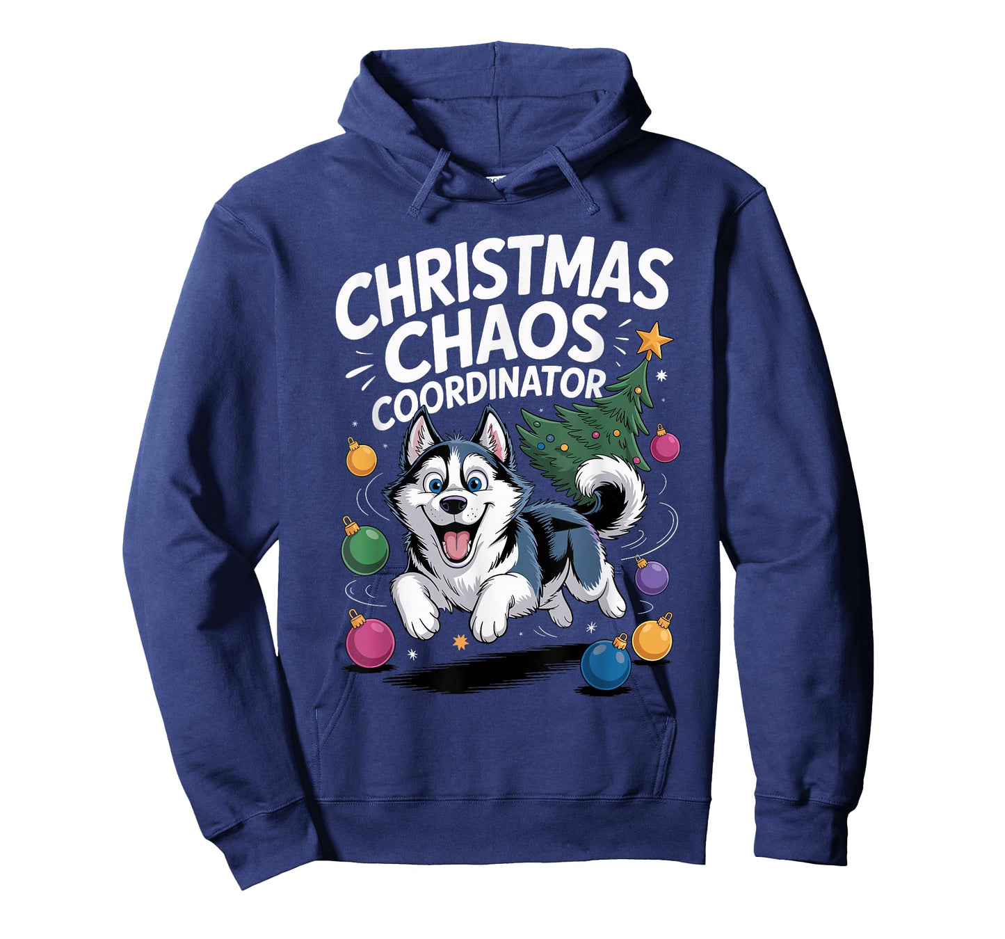 Christmas Chaos Coordinator Puppy Funny Siberian Husky T-Shirt