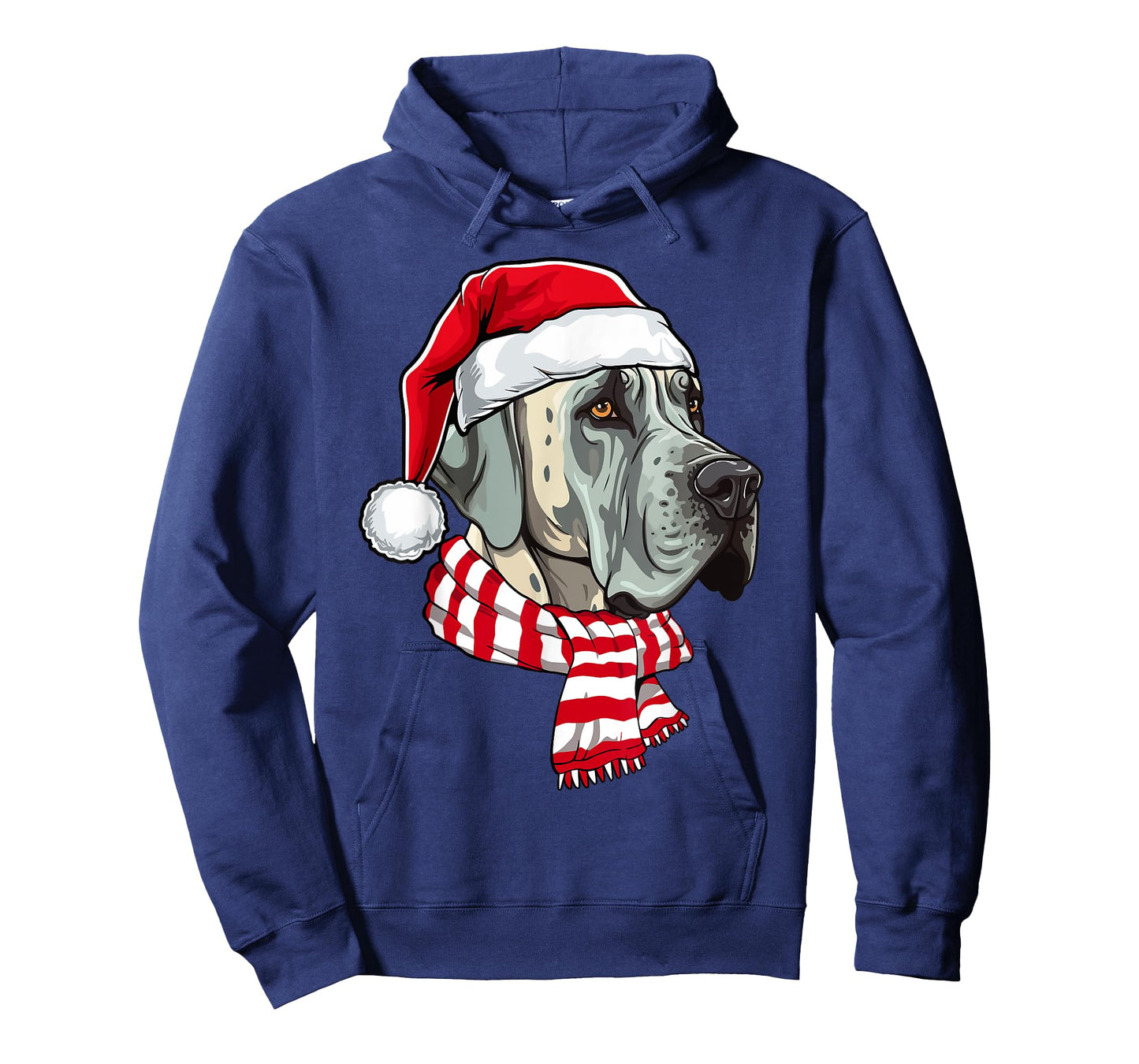 Santa Great Dane Christmas Dog Lover Men Women Kids T-Shirt