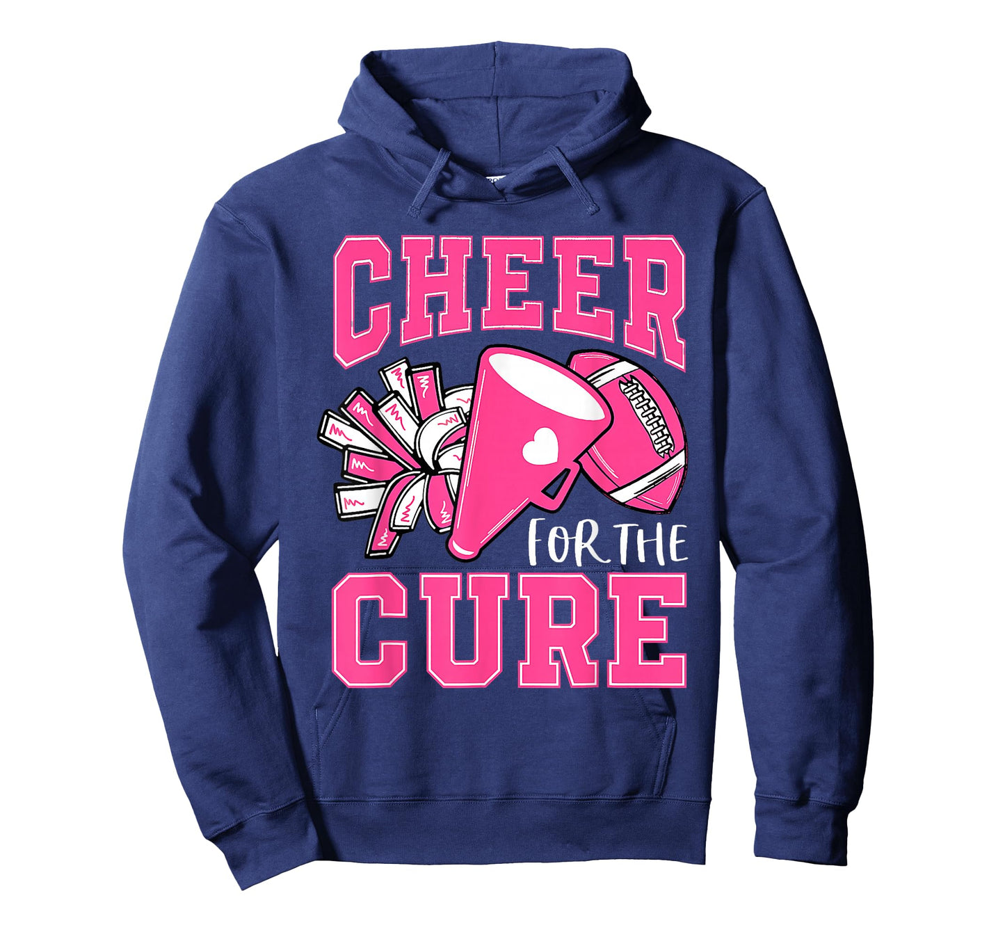 Cheer For Cure Breast Cancer Awareness Cheerleader T-Shirt