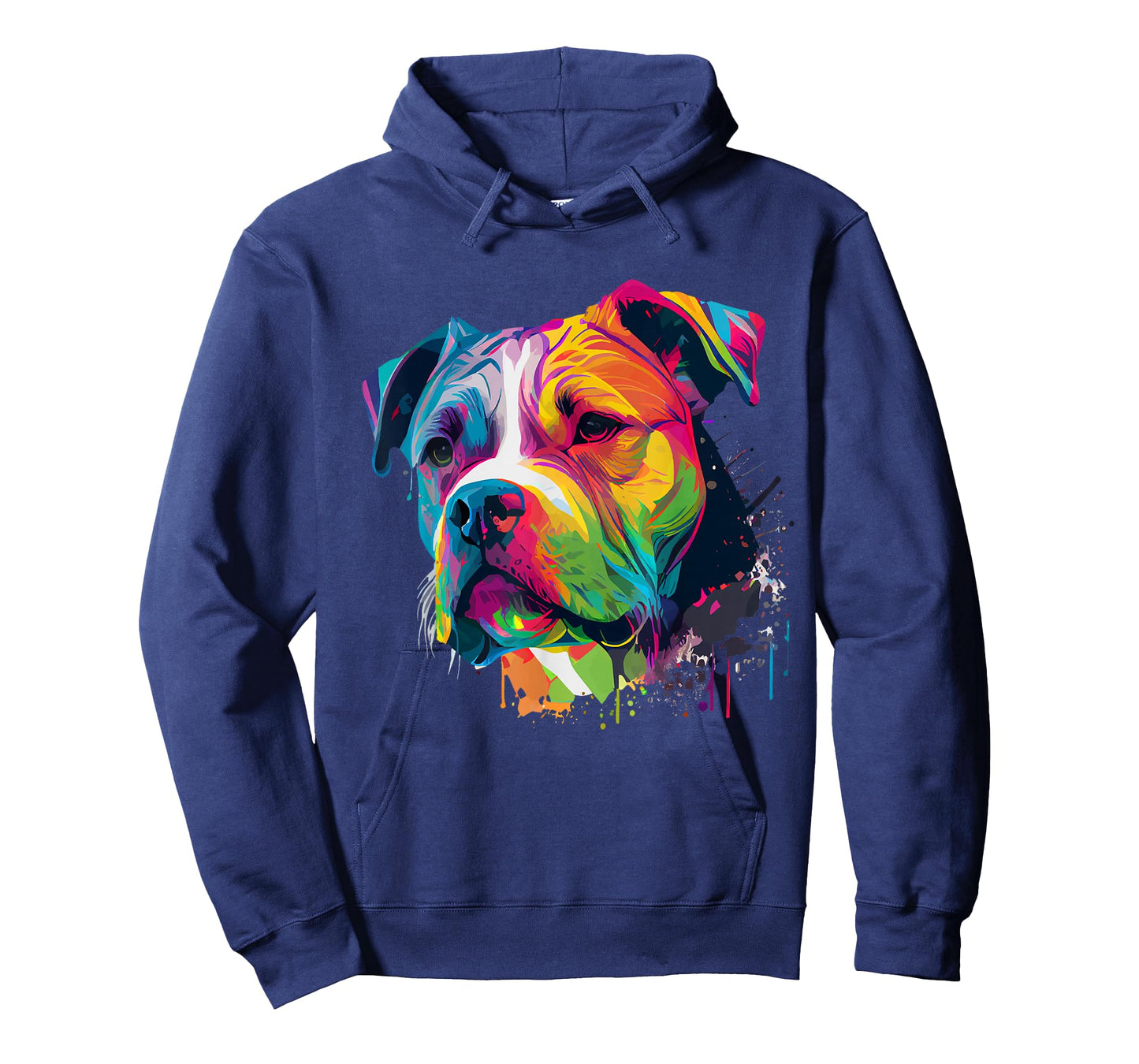 Colorful American Bulldog American Bully Men Women T-Shirt