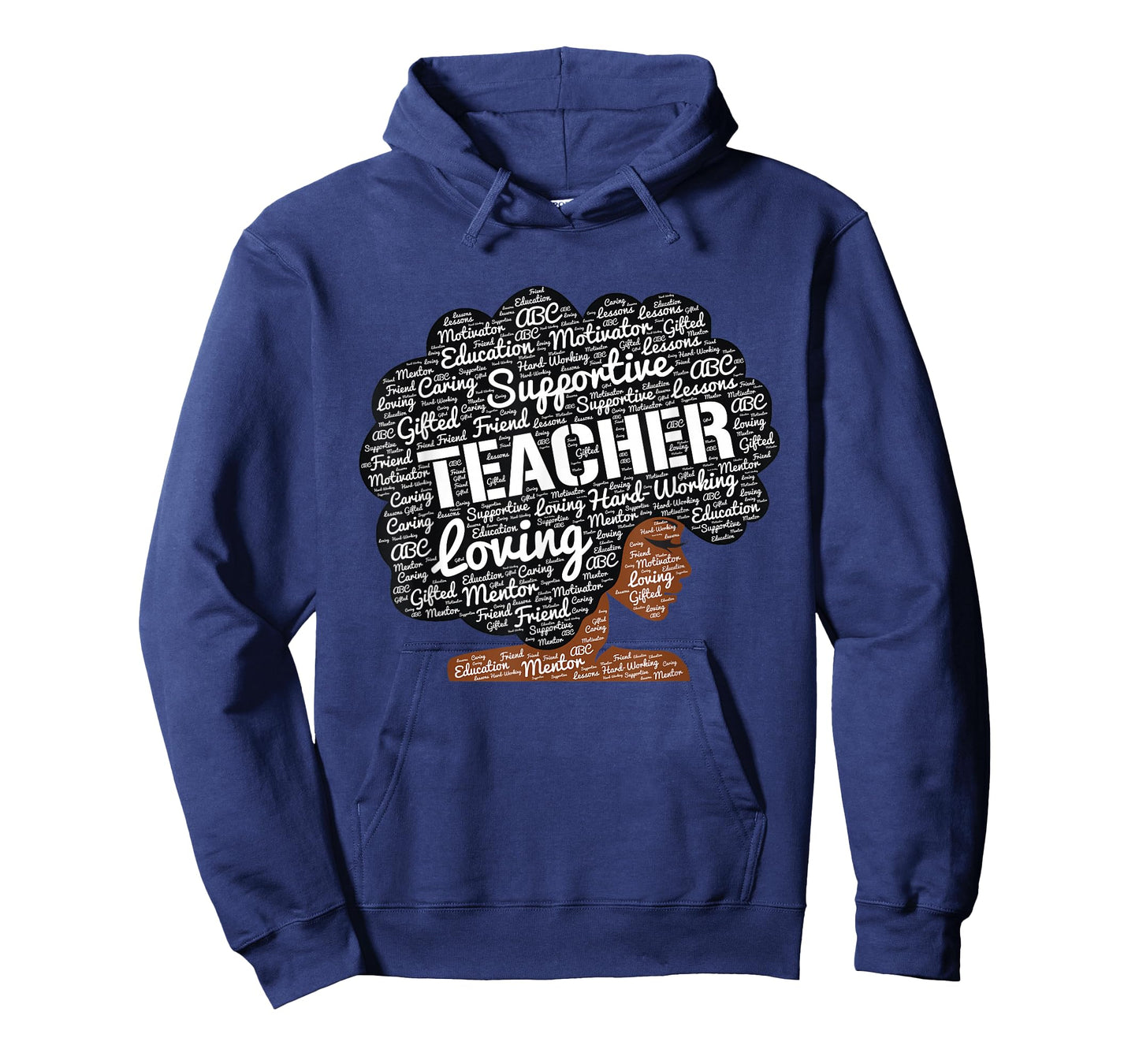 African American Black Teacher Educator Afro Words T-Shirt
