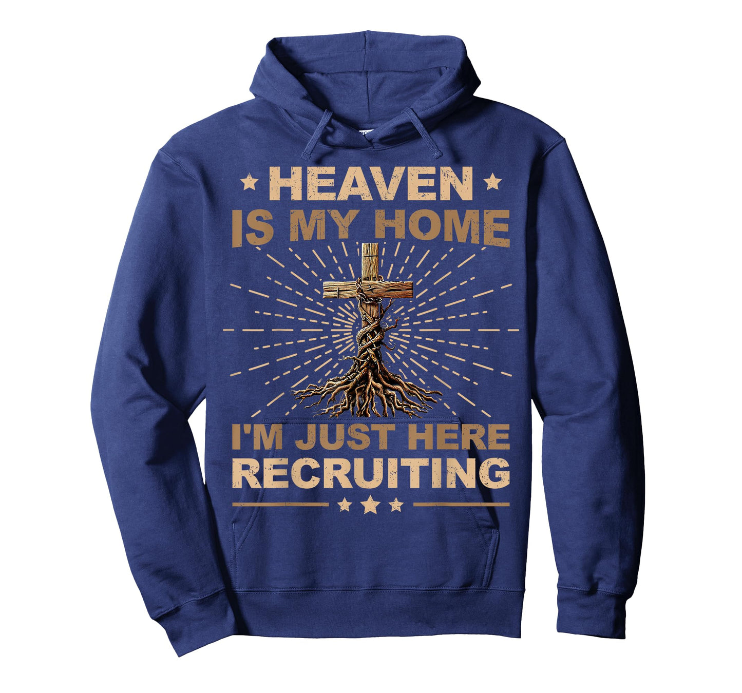 Heaven Is My Home Just Here Recruiting Christian Mens Womens T-Shirt