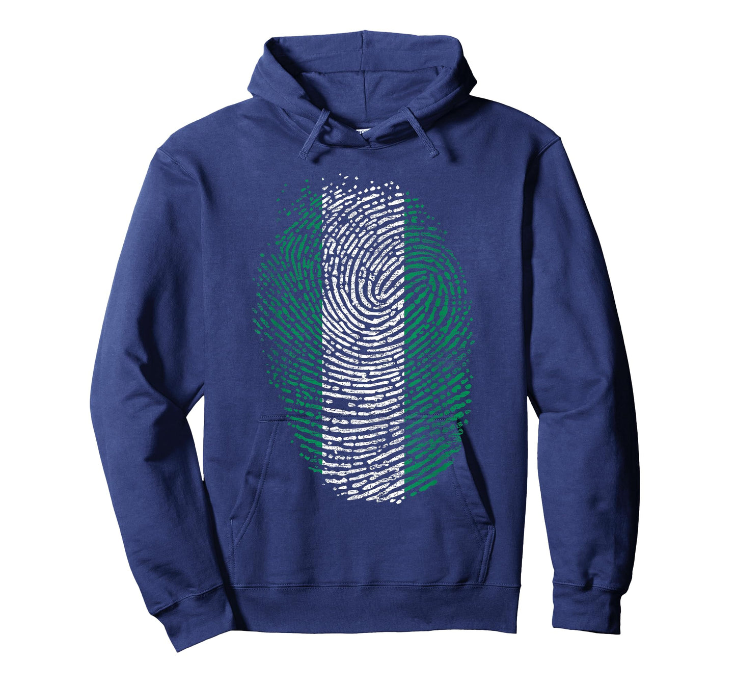 Nigeria Flag Gift Fingerprint T-Shirt