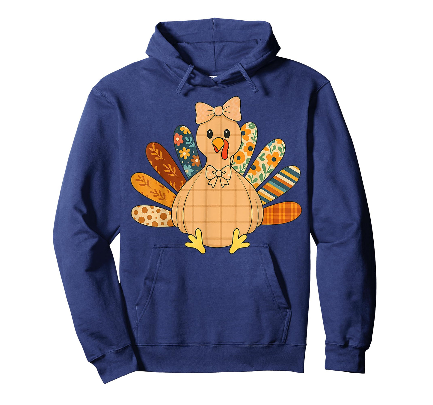 Funny Turkey Thanksgiving Vintage Boho Floral Fall Vibes T-Shirt