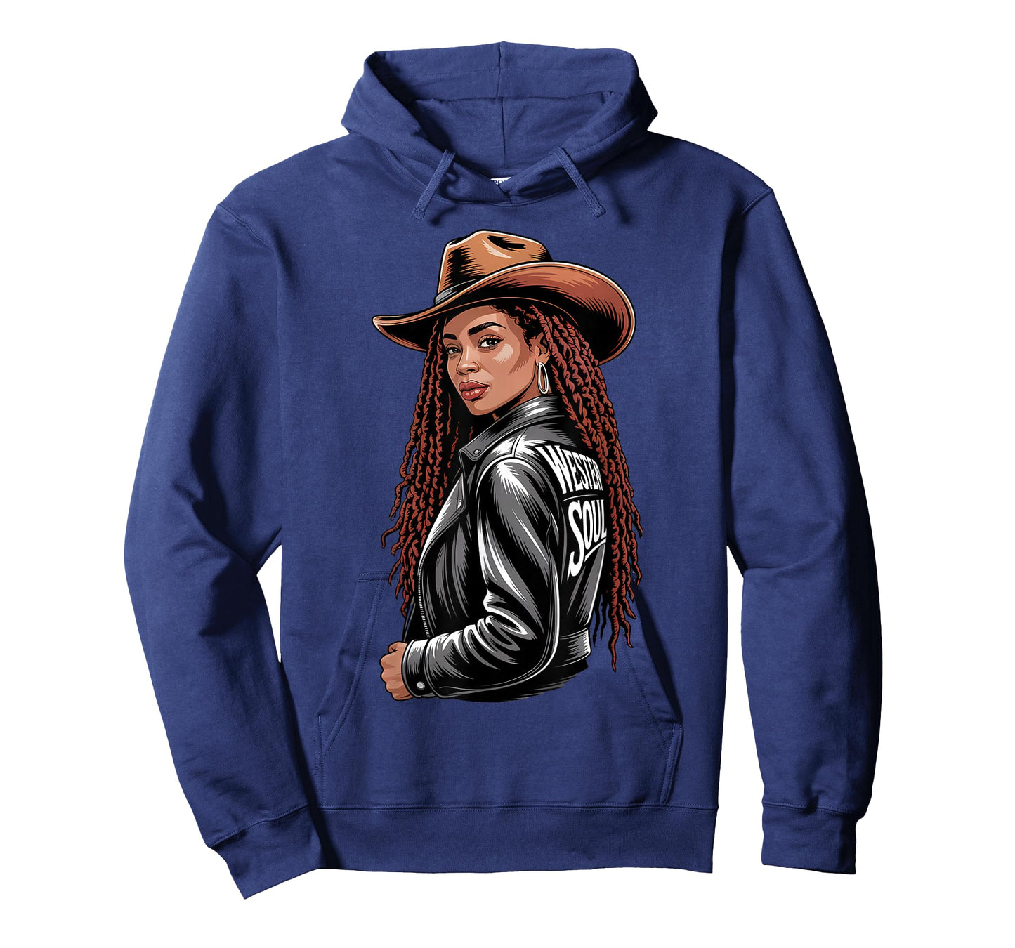 Black African American Cowgirl Western Country Rodeo Locs T-Shirt