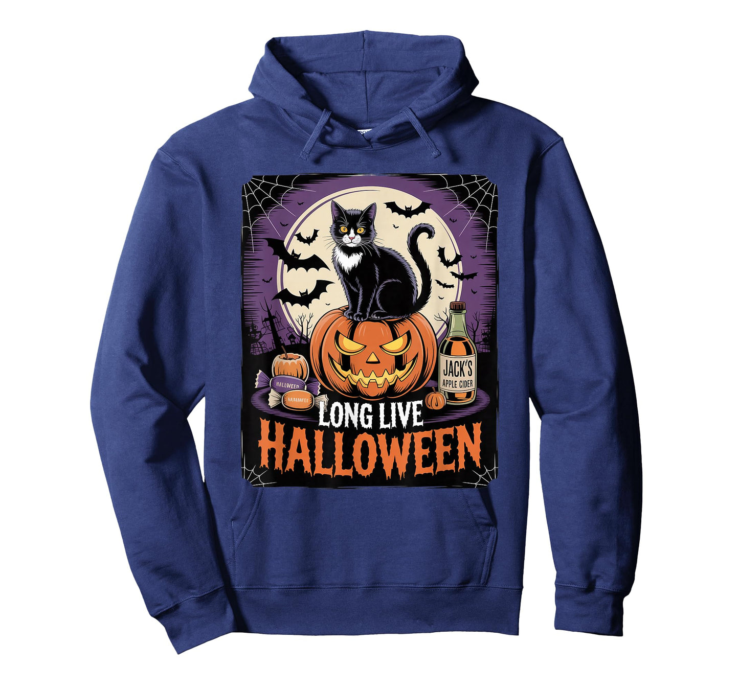 Long Live Halloween Cat Pumpkin Cider Fall Fun T-Shirt