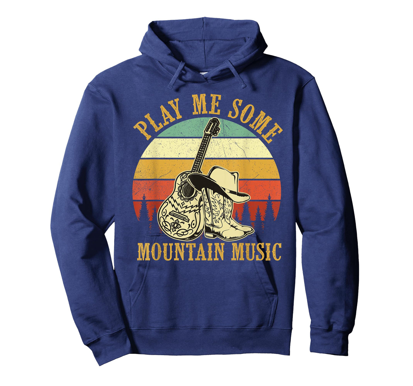 Play Me Some Mountain Music Guitar Western Country T-Shirt