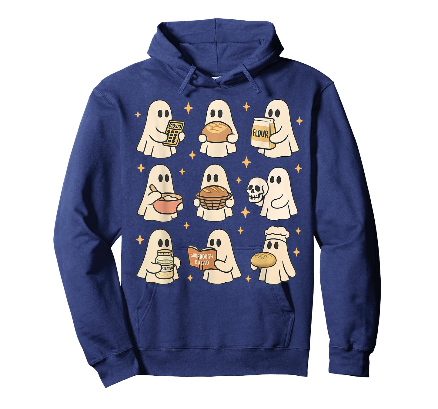 Sourdough Bread Halloween Cute Ghost Homemaker Baking Baker T-Shirt