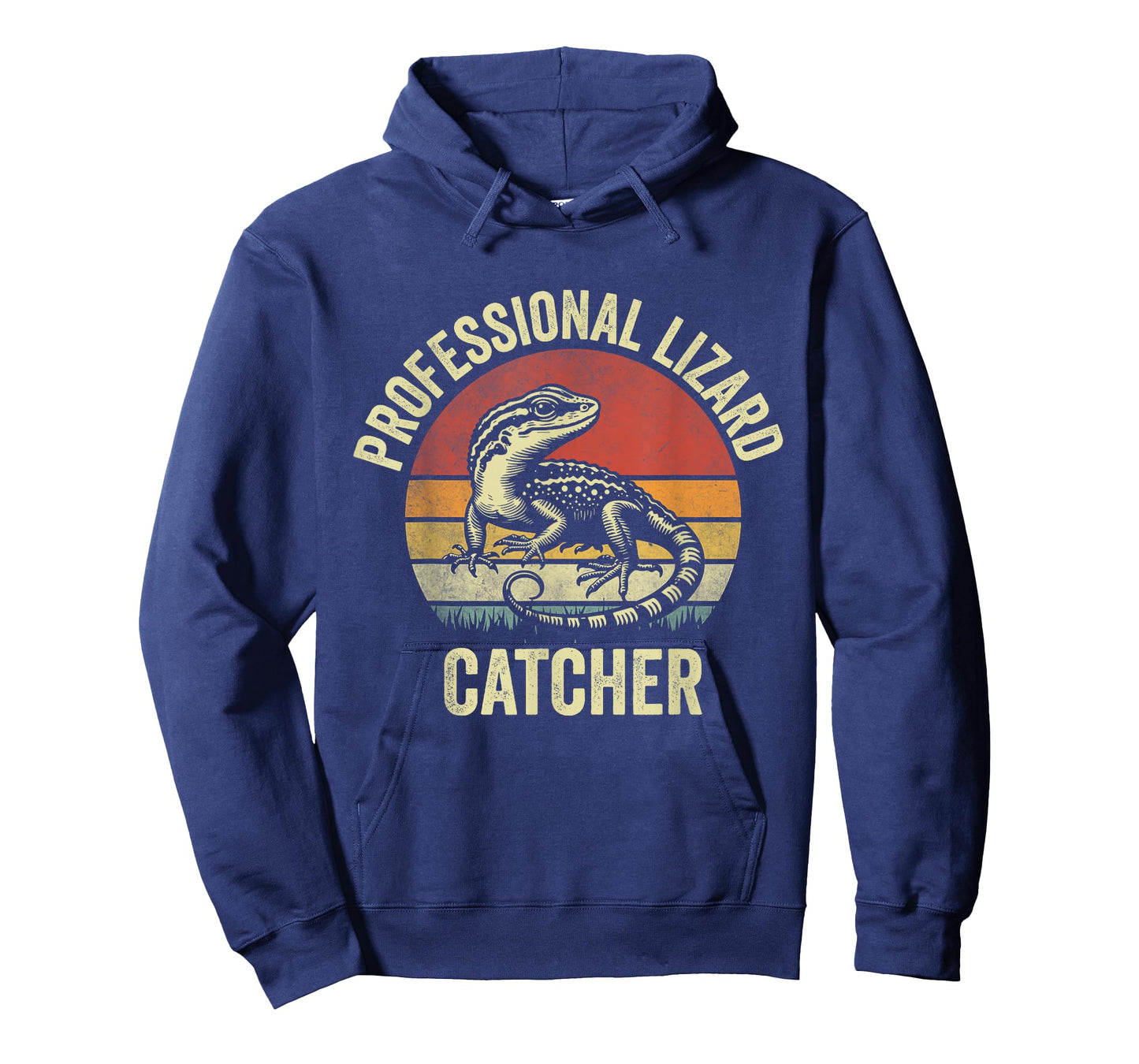 Professional Lizard Catcher Funny Retro Gecko Lizard Hunter T-Shirt