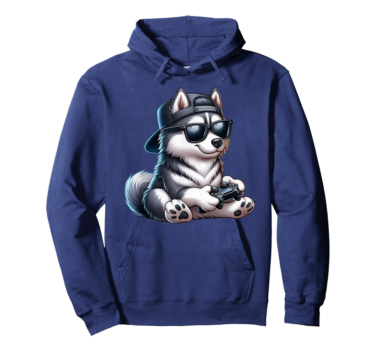 Funny Husky Dog Playing Video Games Dog Playing Video Games T-Shirt