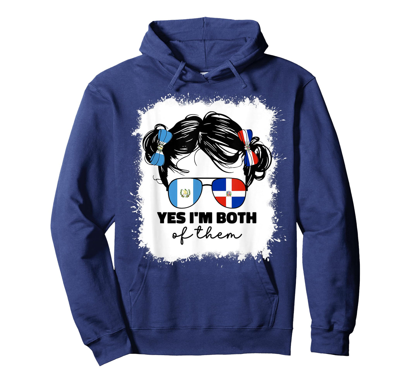Half Dominican And Guatemalan Guatemala Flag Kids Girls Mix T-Shirt