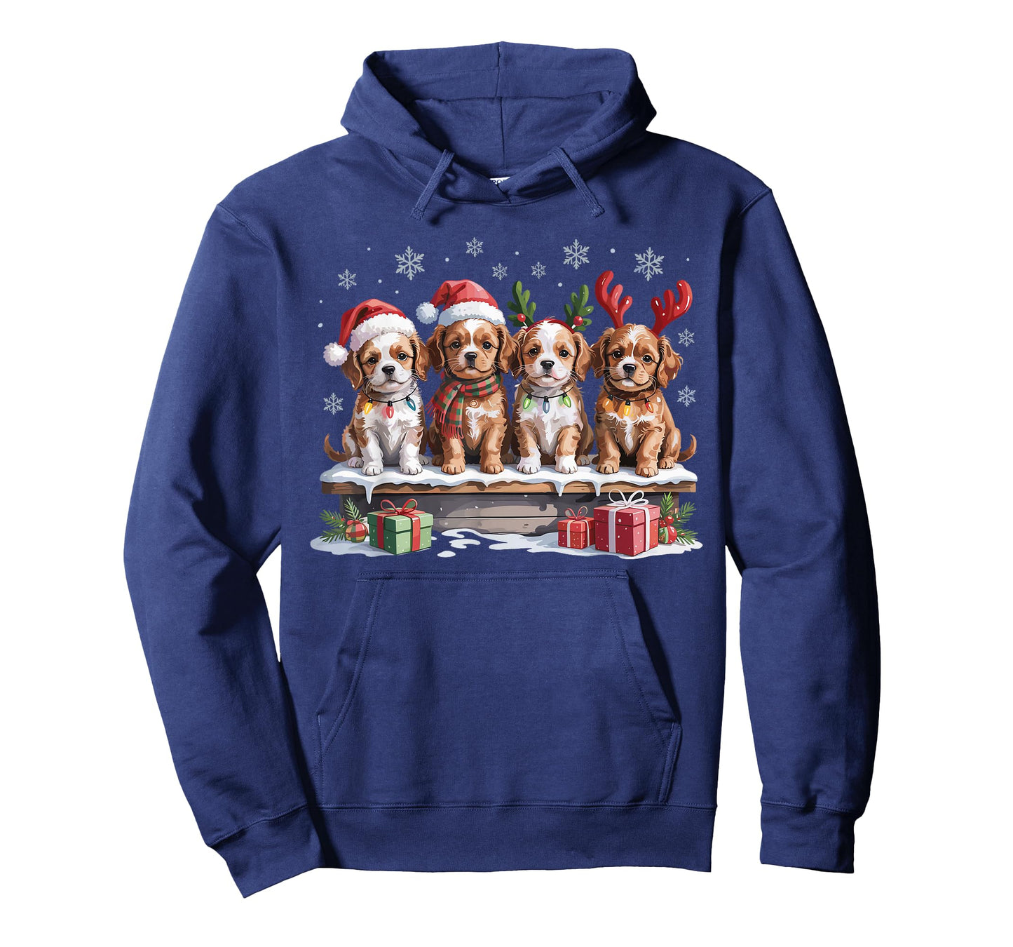 Cute Cavapoo Christmas Puppies Dog Lovers Funny Holiday T-Shirt