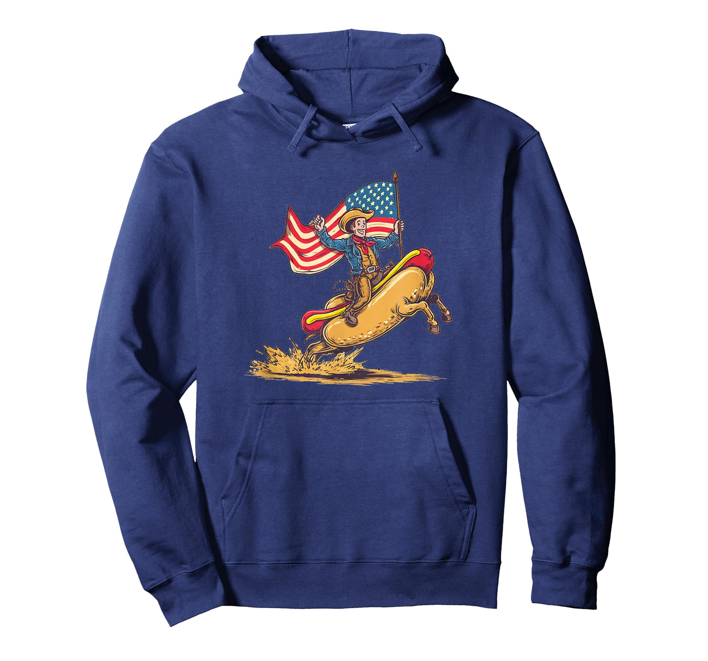 Amazing Hotdogs and Rodeo Looks with USA Colors T-Shirt