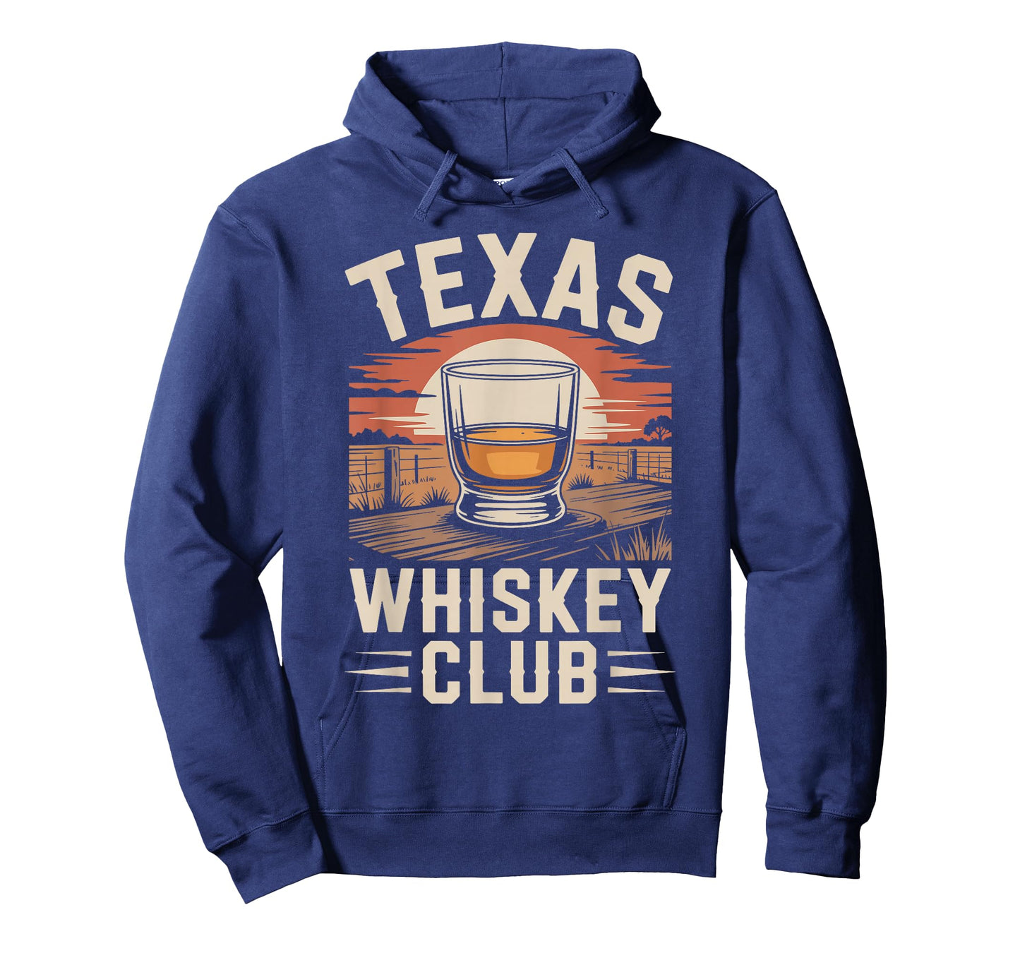 Texas Whiskey Club Sunset Retro Bourbon T-Shirt