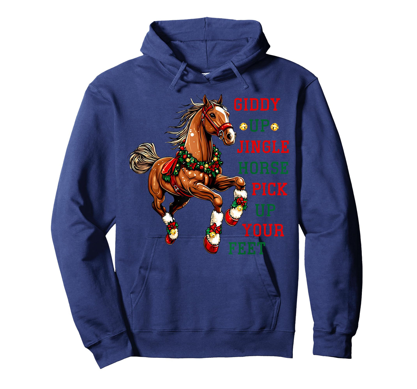 Giddy Up Jingle Horse Western Christmas Horse Country Riding T-Shirt