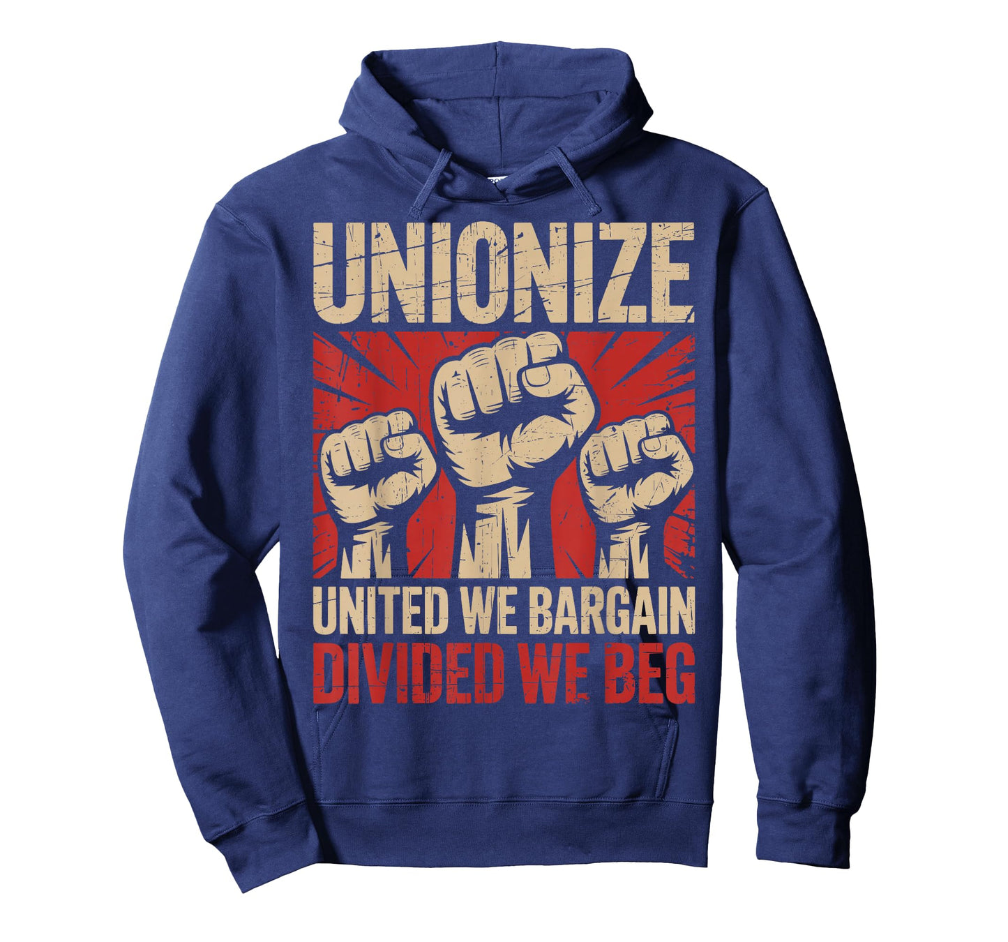 Unionize United We Bargain Divided We Beg Strong Labor Union T-Shirt