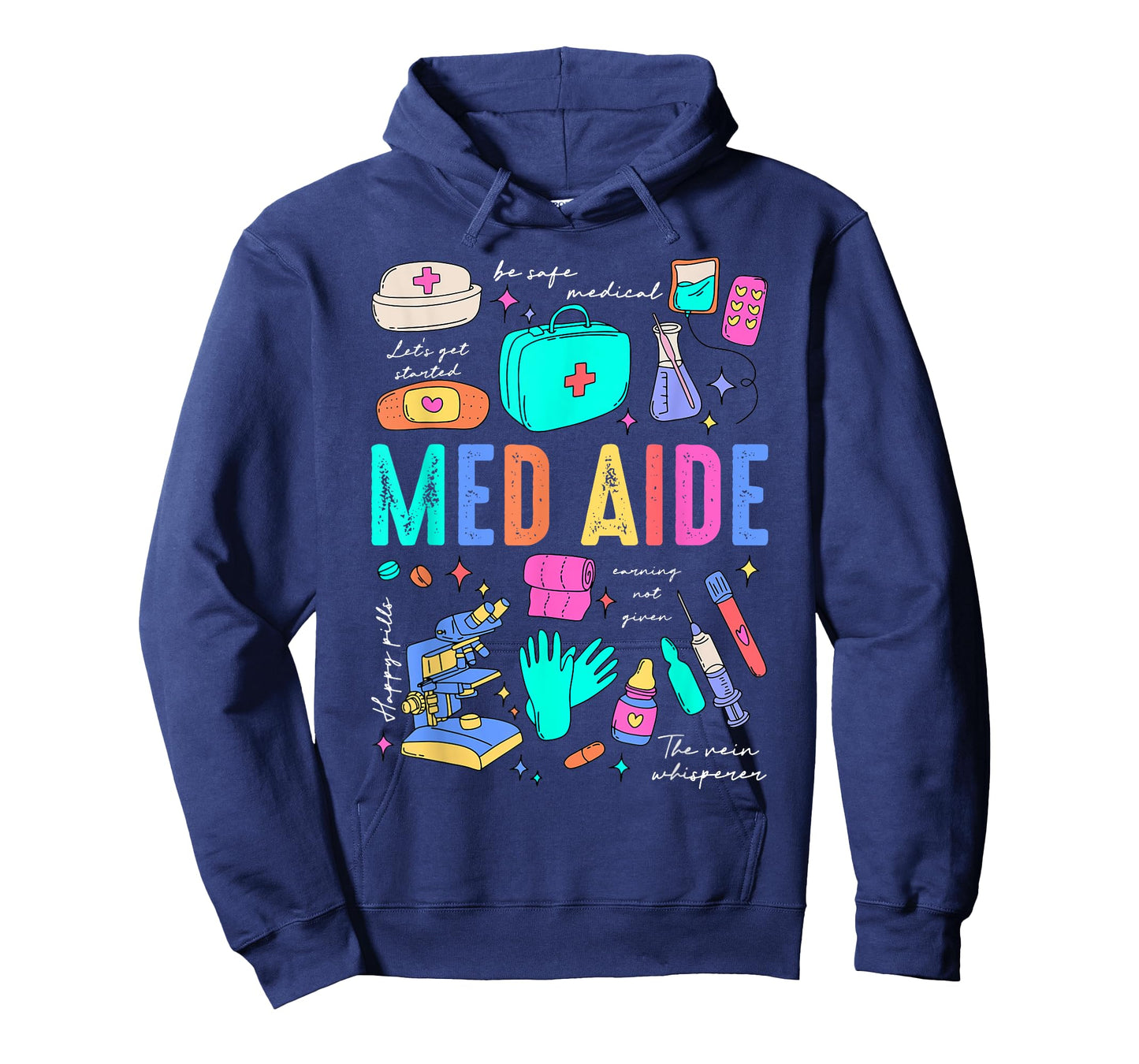 Retro Med Aide Certified Medication Aide Nursing Med Tech T-Shirt