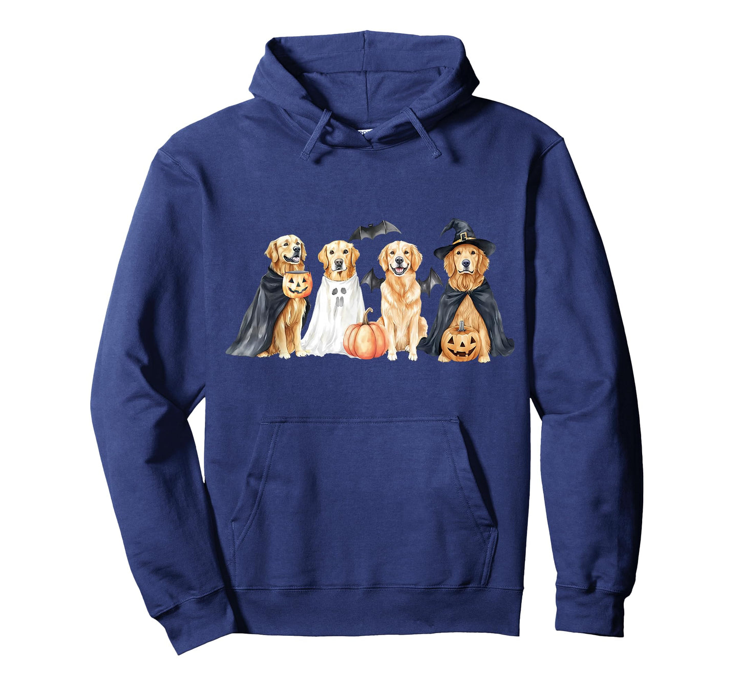 Golden Retriever Dogs Ghost Boo Witch Costume Halloween T-Shirt