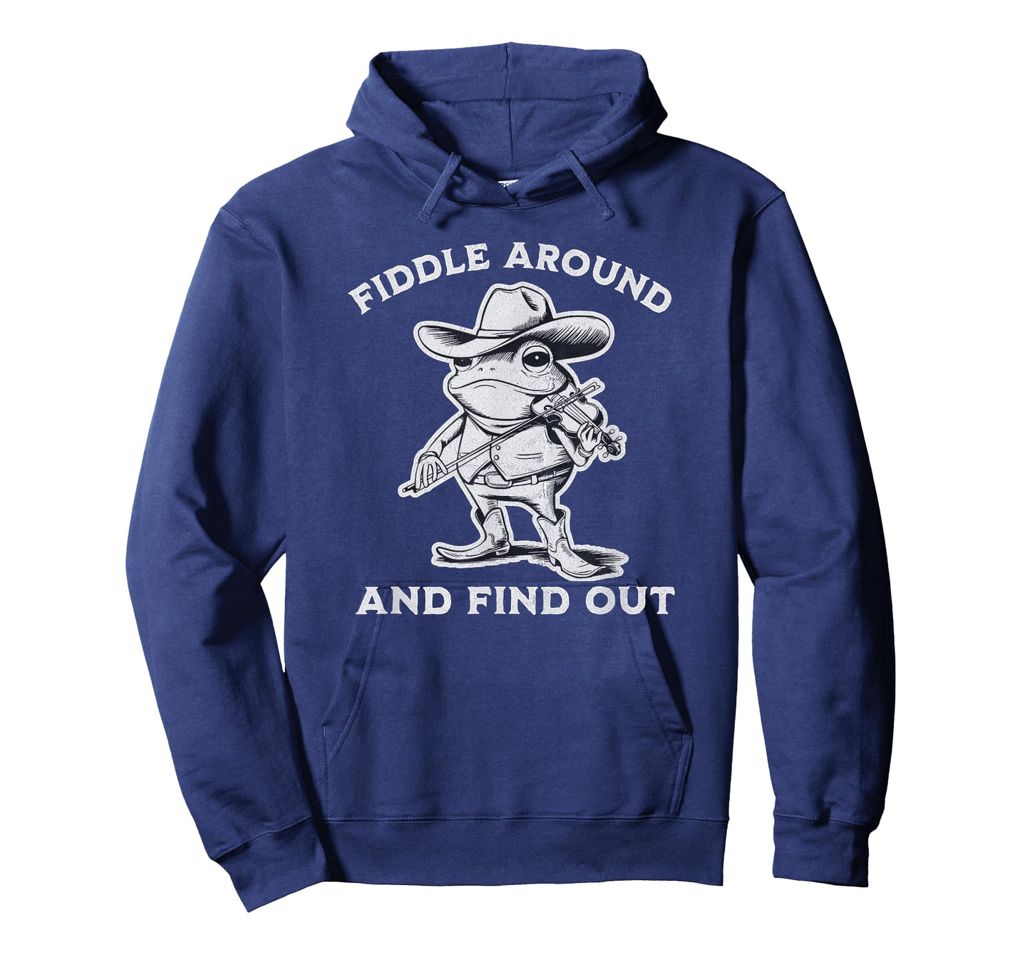 Funny Frog Fiddle Around and Find Out Cowboy Country Music T-Shirt