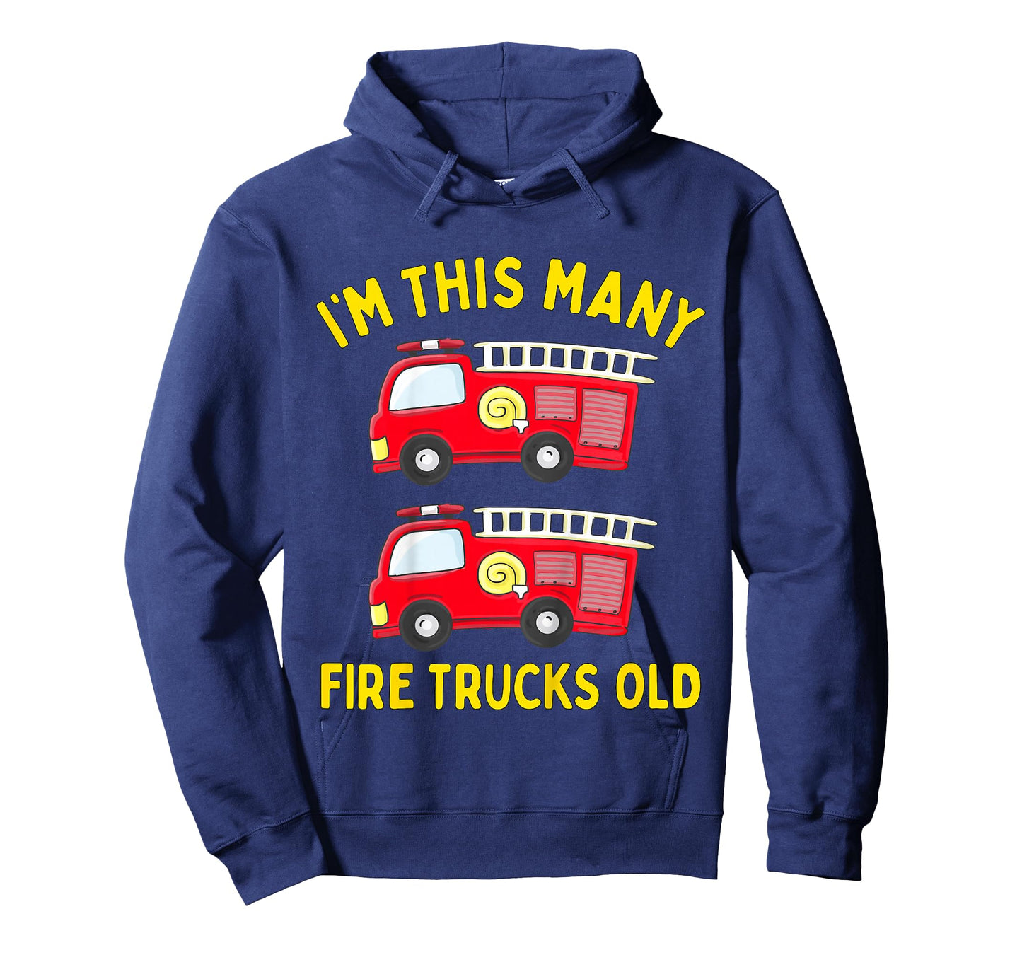 Kids Fire Truck 2nd Birthday Boy Toddler Firefighter 2 Two T-Shirt