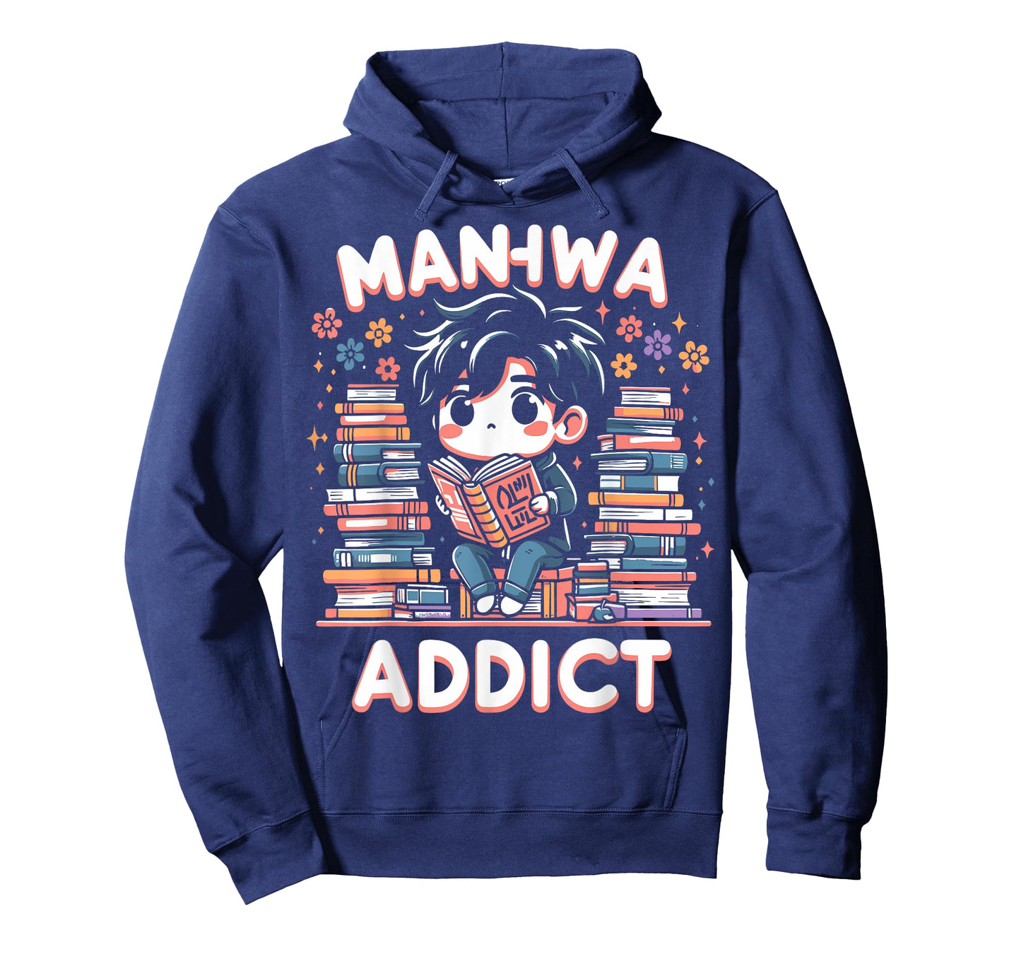 AMM - Anime Manga Manhwa Funny Gift for Manhwa Addict Fan Unisex-Adults Black T-Shirt