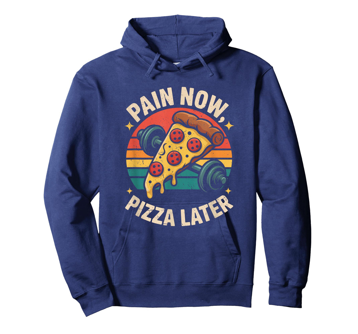 Pain Now Pizza Later Fitness Funny Gym Workout for Men Women T-Shirt
