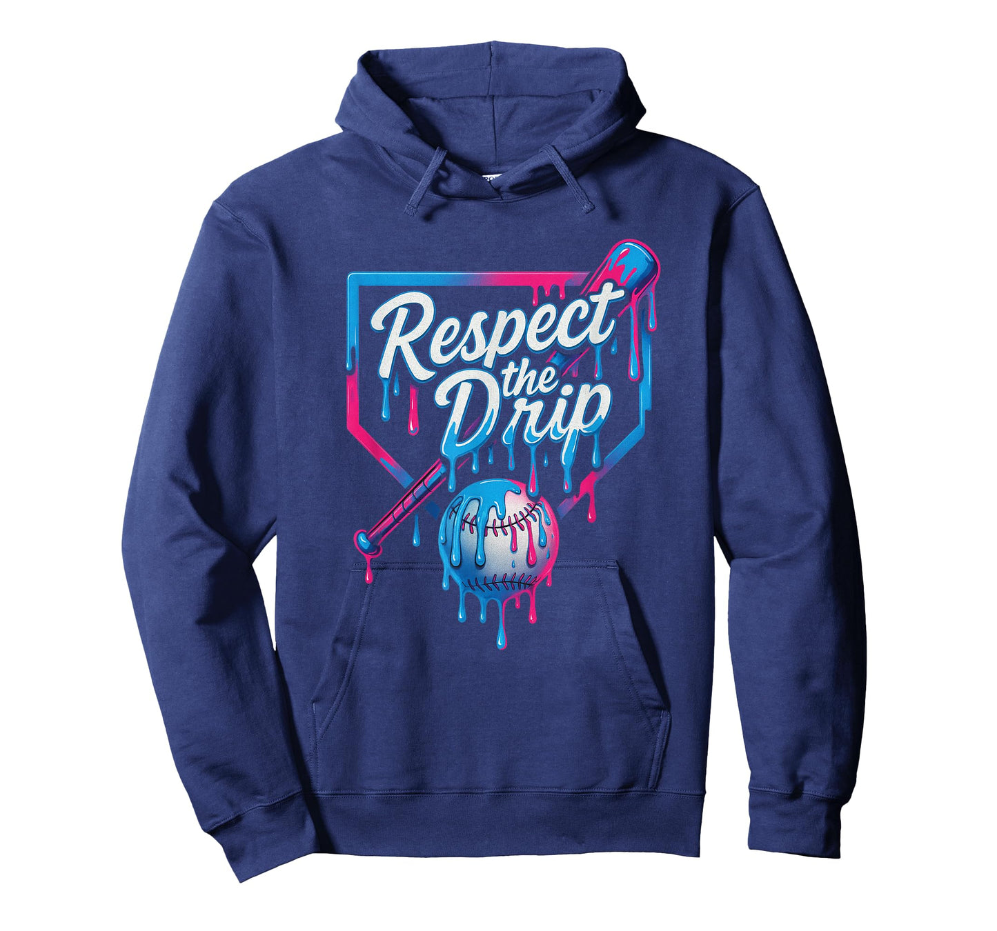 Respect The Drip Baseball Bat Ball Ice Cream Boys Kids T-Shirt
