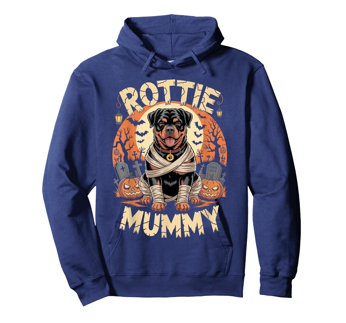 Rottweiler Funny Halloween Costume Dog Owner Rottie Mummy T-Shirt