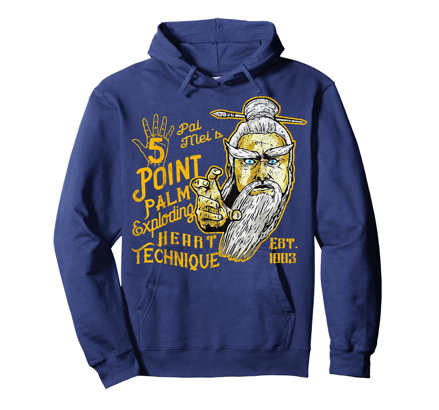 Vintage Pai Mei 5 Point Palm Exploding Heart Technique 1 T-Shirt