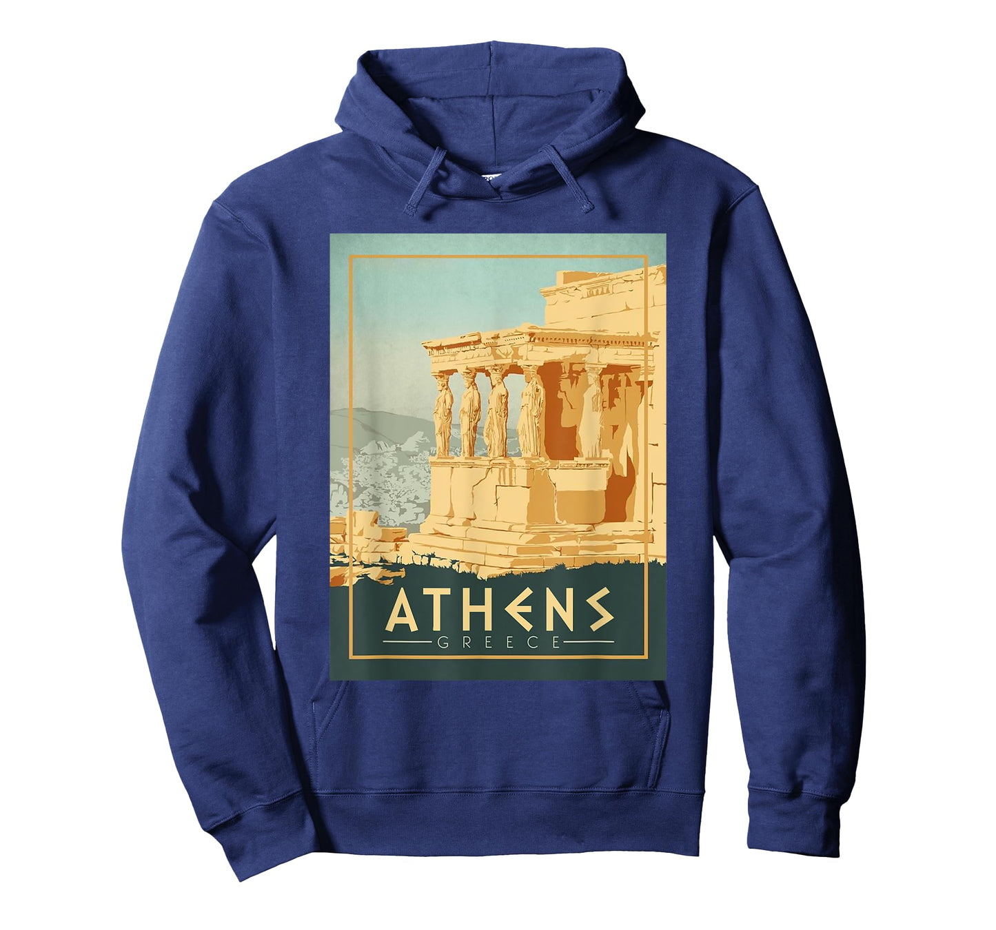 Vintage Athens Ancient Temple Of Athena Greece Souvenir T-Shirt