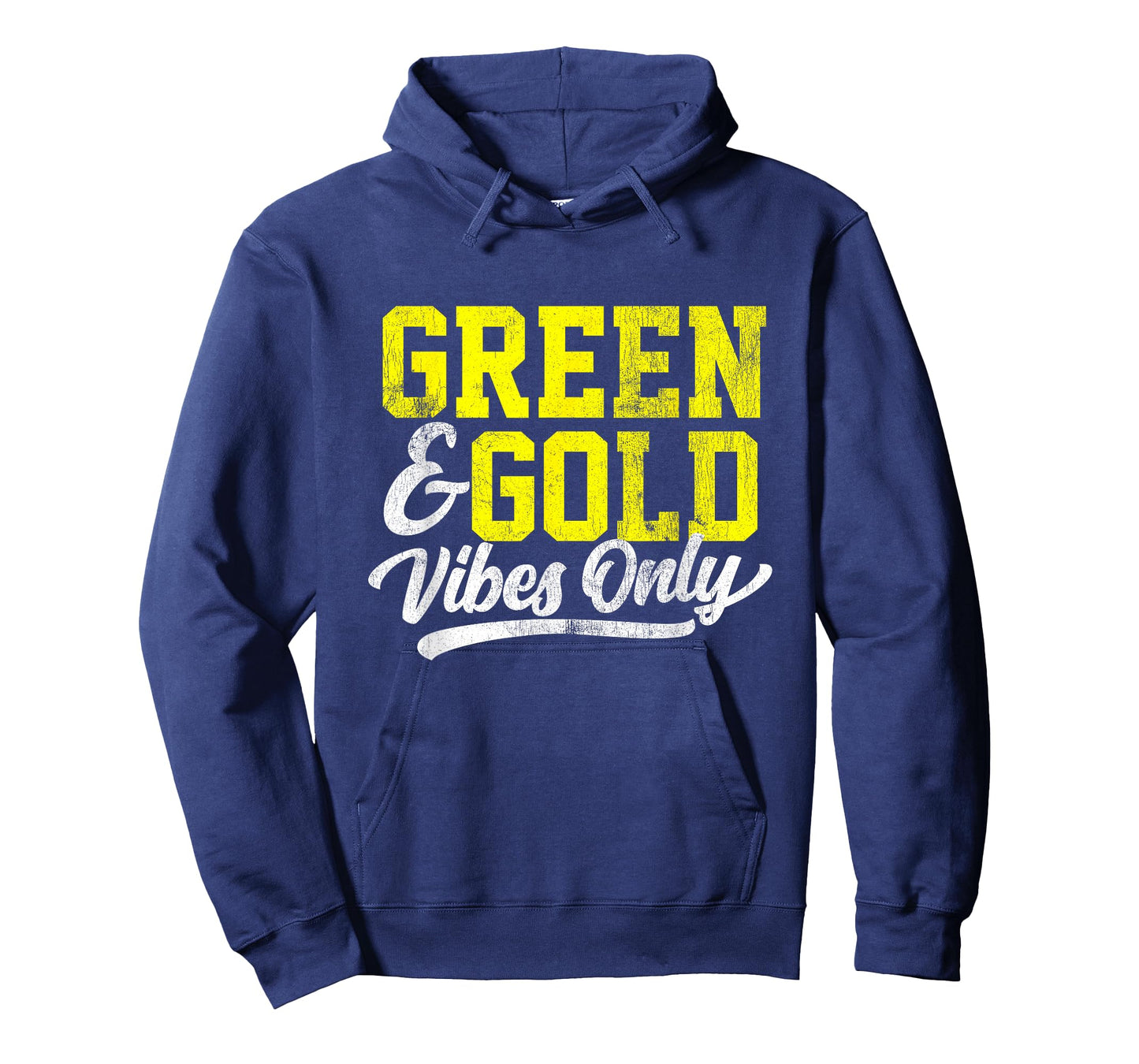 Green & Gold Vibes Only Game Day High School Football Group T-Shirt