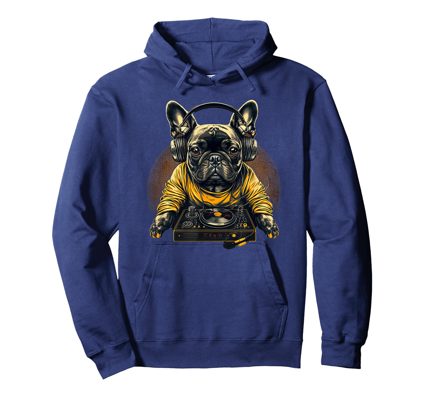Funny French Bulldog Frenchie DJ Electronic EDM music T-Shirt