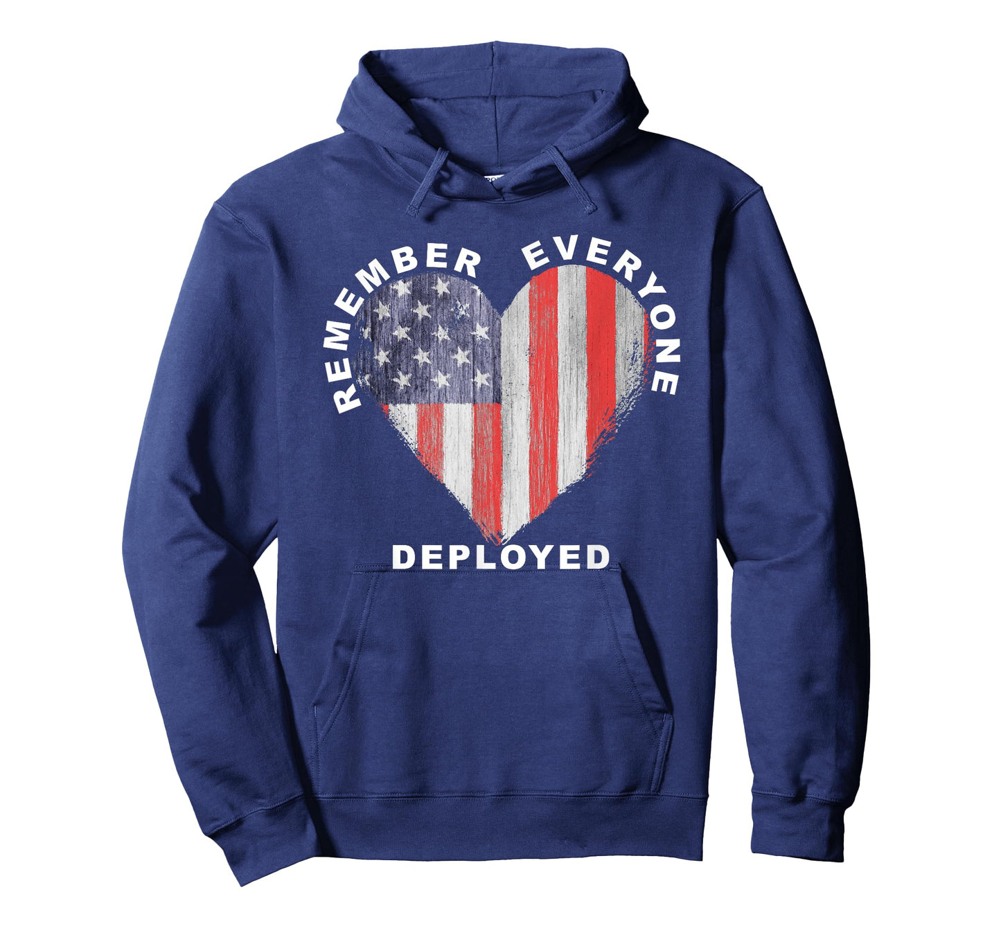 RED Friday Remember Everyone Deployed Military Heart Flag V T-Shirt