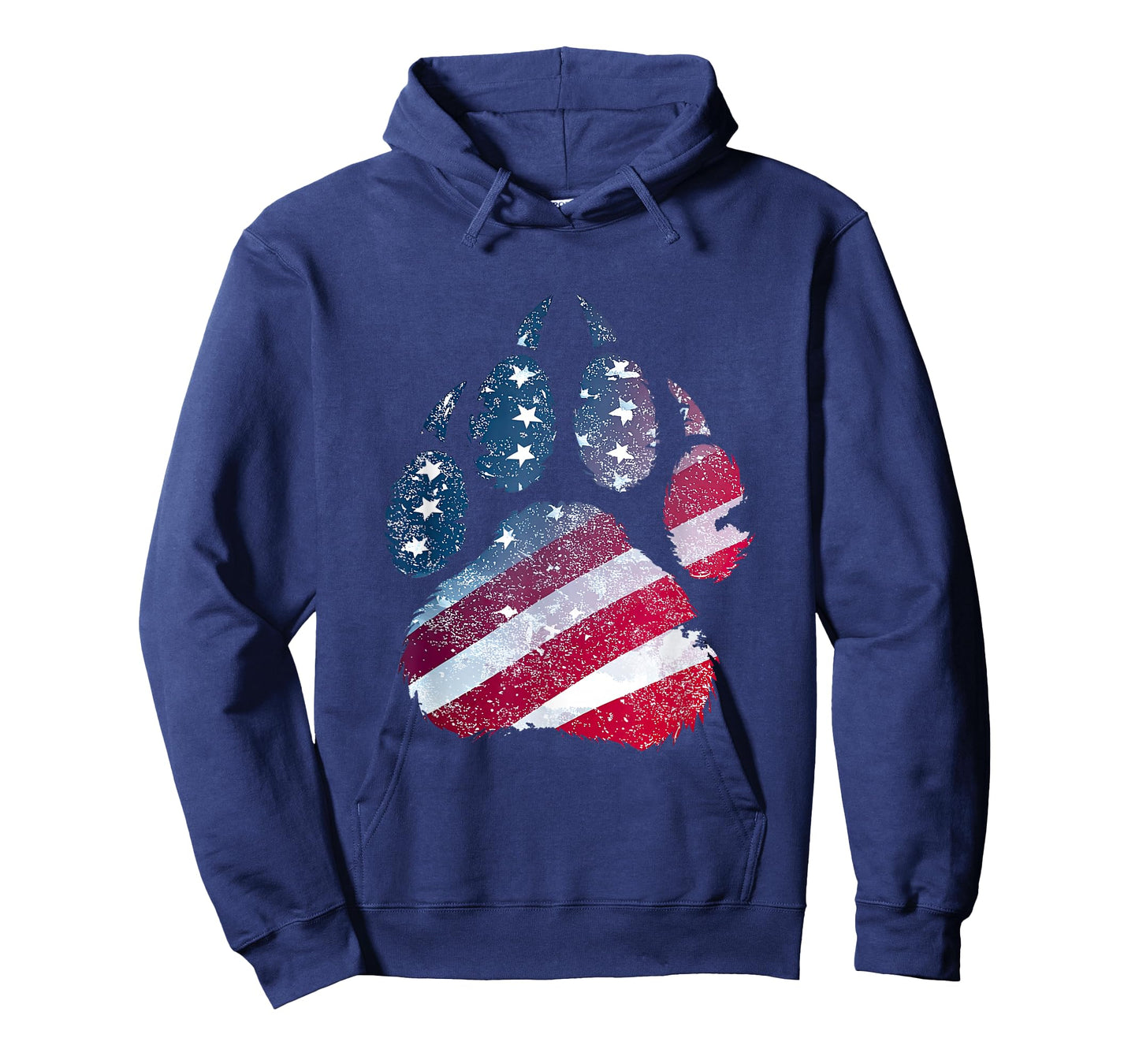 Patriotic Paw Print Look for Boys and Girls T-Shirt
