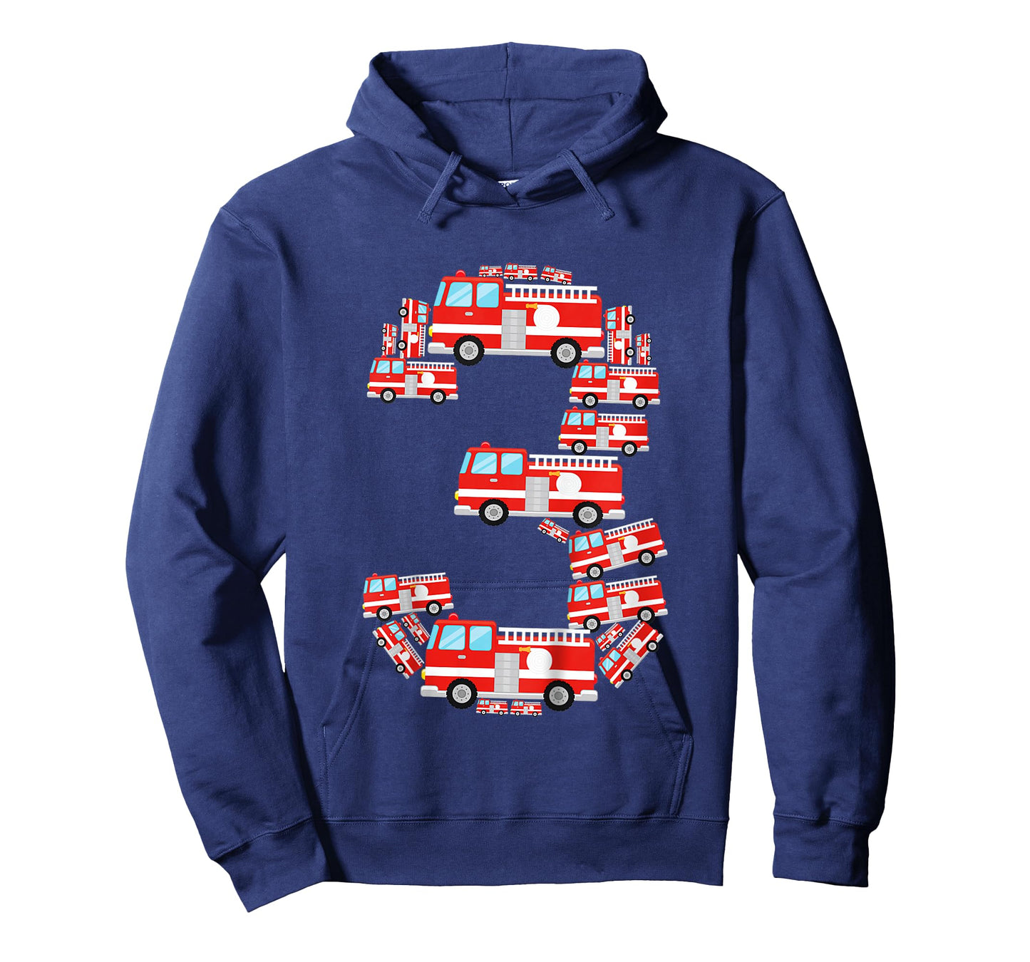 Fire Truck 3rd Birthday Boy 3 Year Old Toddler Firefighter T-Shirt