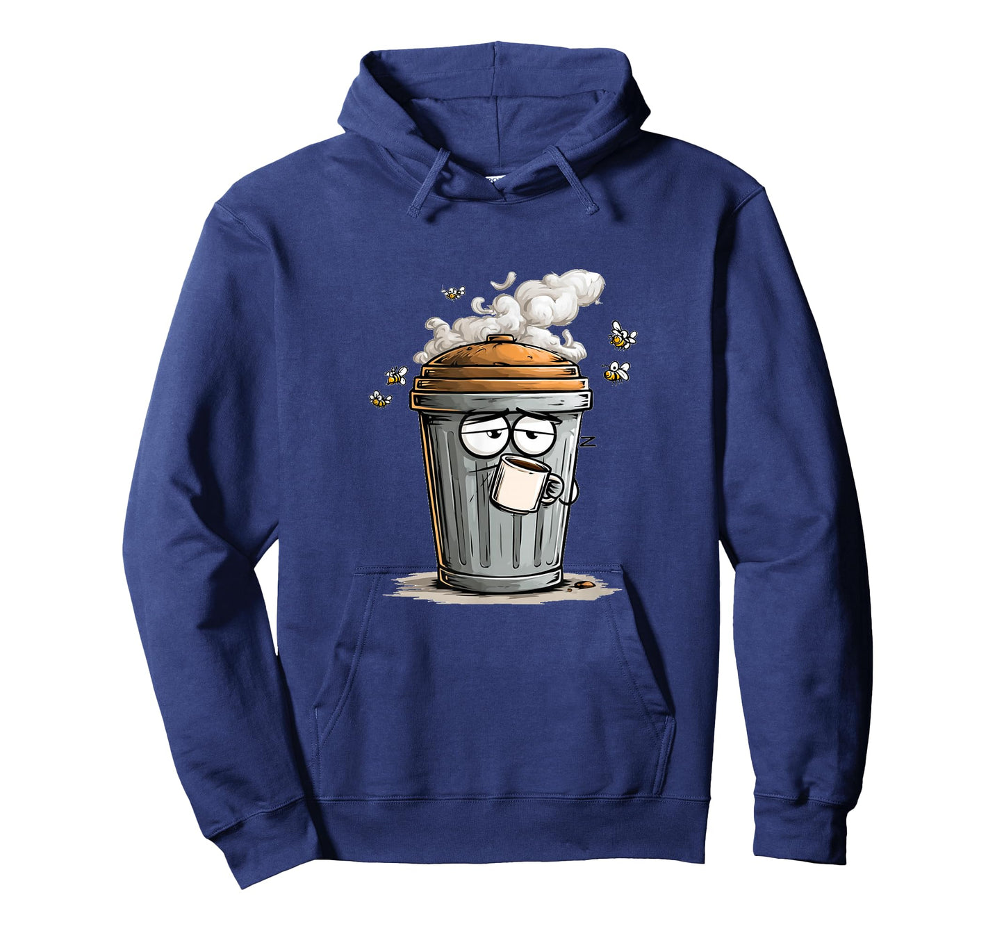 Awesome Trash Can Graphic with Coffee T-Shirt